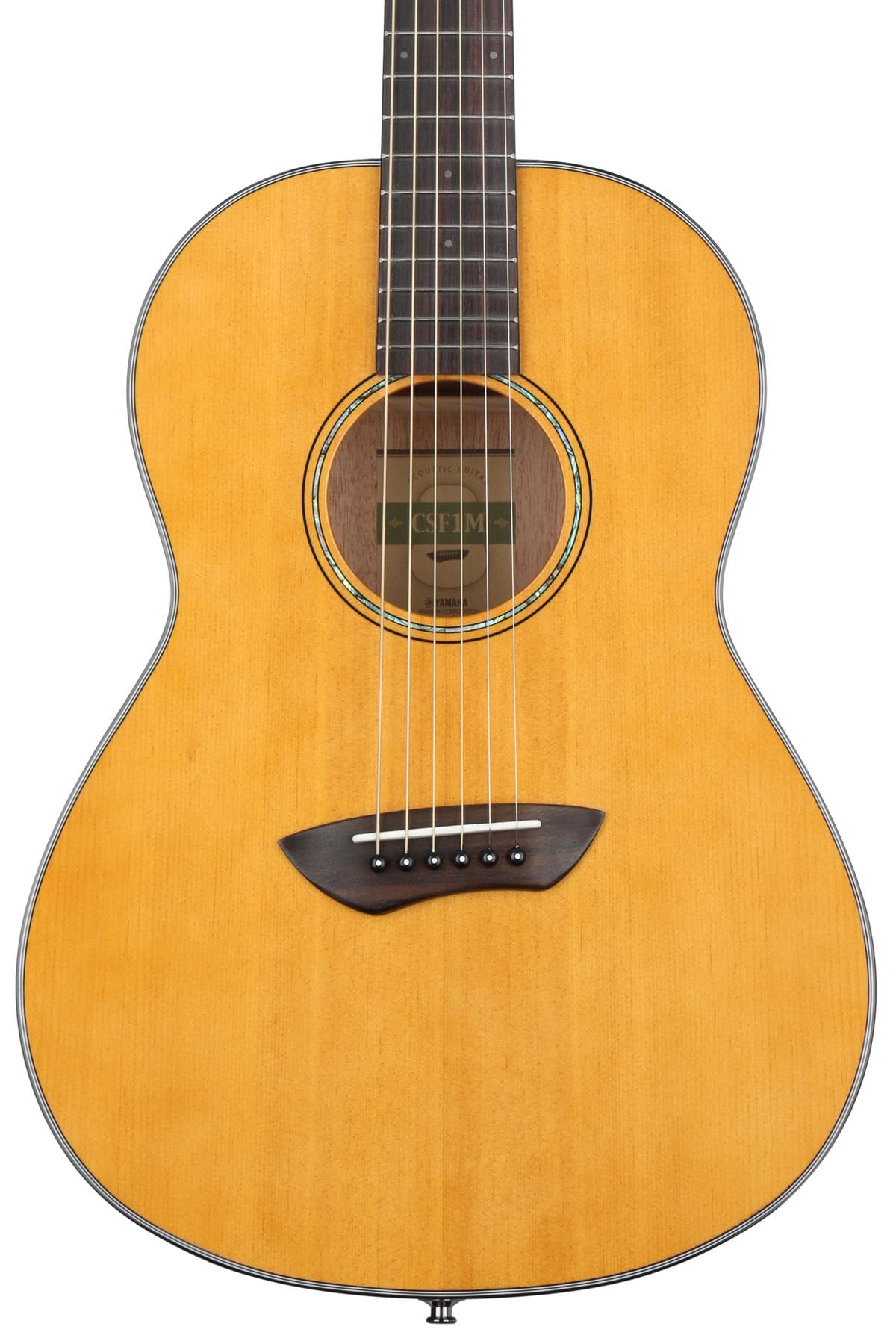 Amazon.com: Yamaha CSF1M VN Parlor Size Acoustic Guitar with Hard