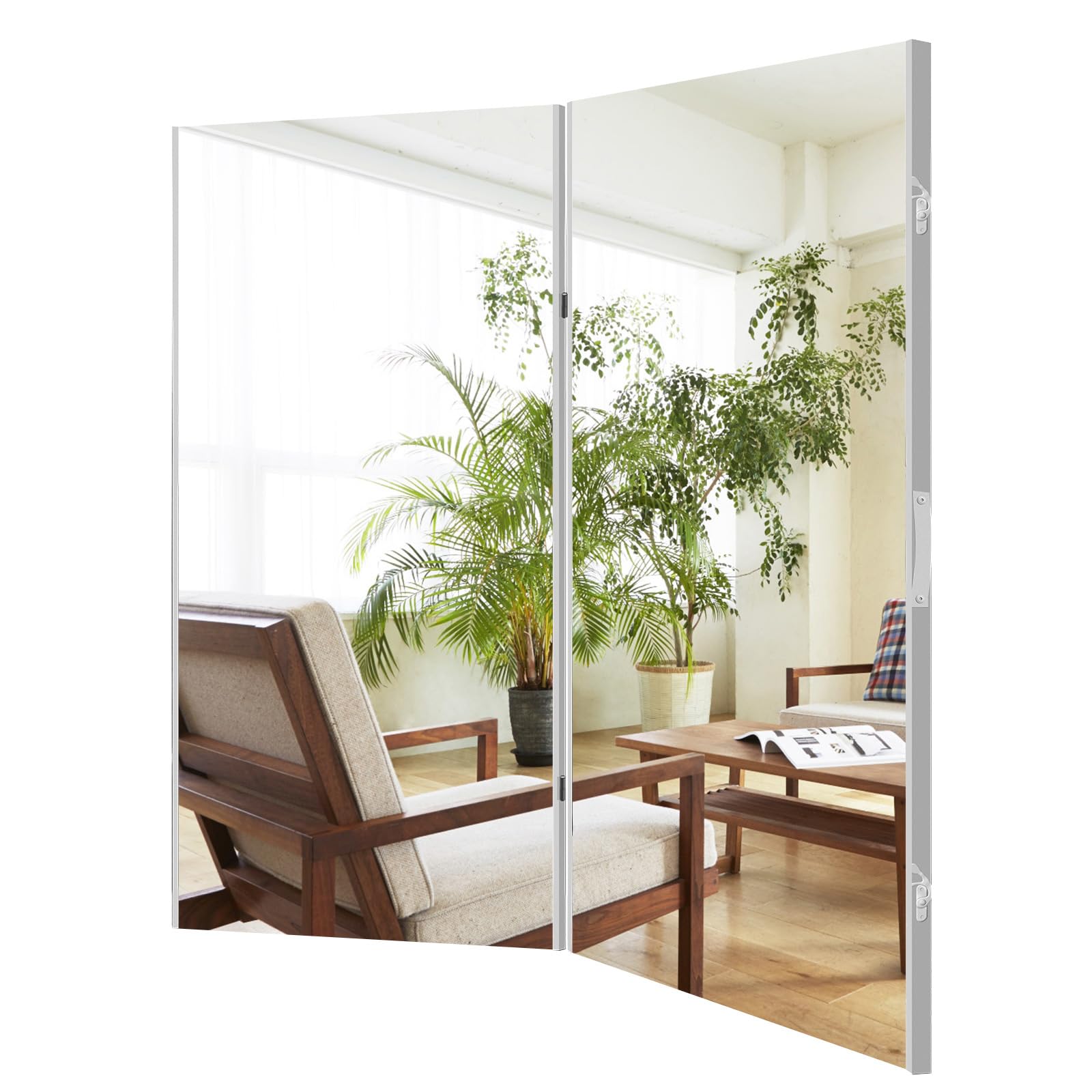 Amazon.co.jp: Lalaspace ダンスミラー 割れない 160cm 180度展开 姿見