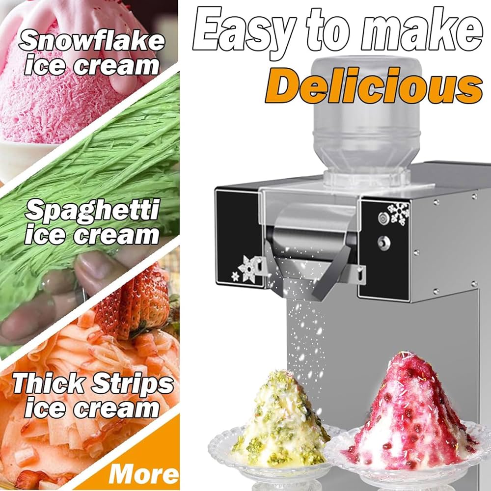 Amazon.co.jp: 1200W スノーフレーク製氷機、180KG/24H 速度調整可能な