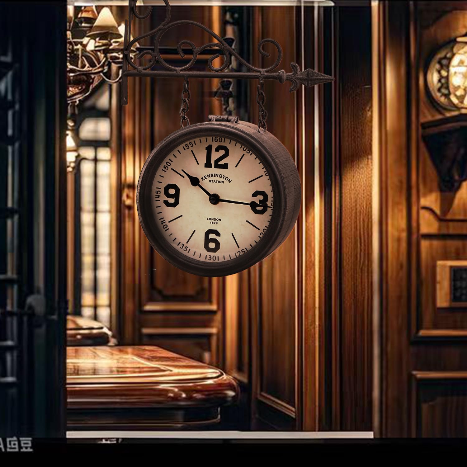 Amazon.co.jp: TOHOOYO ダブルフェイスクロック アイアン ロンドン時計