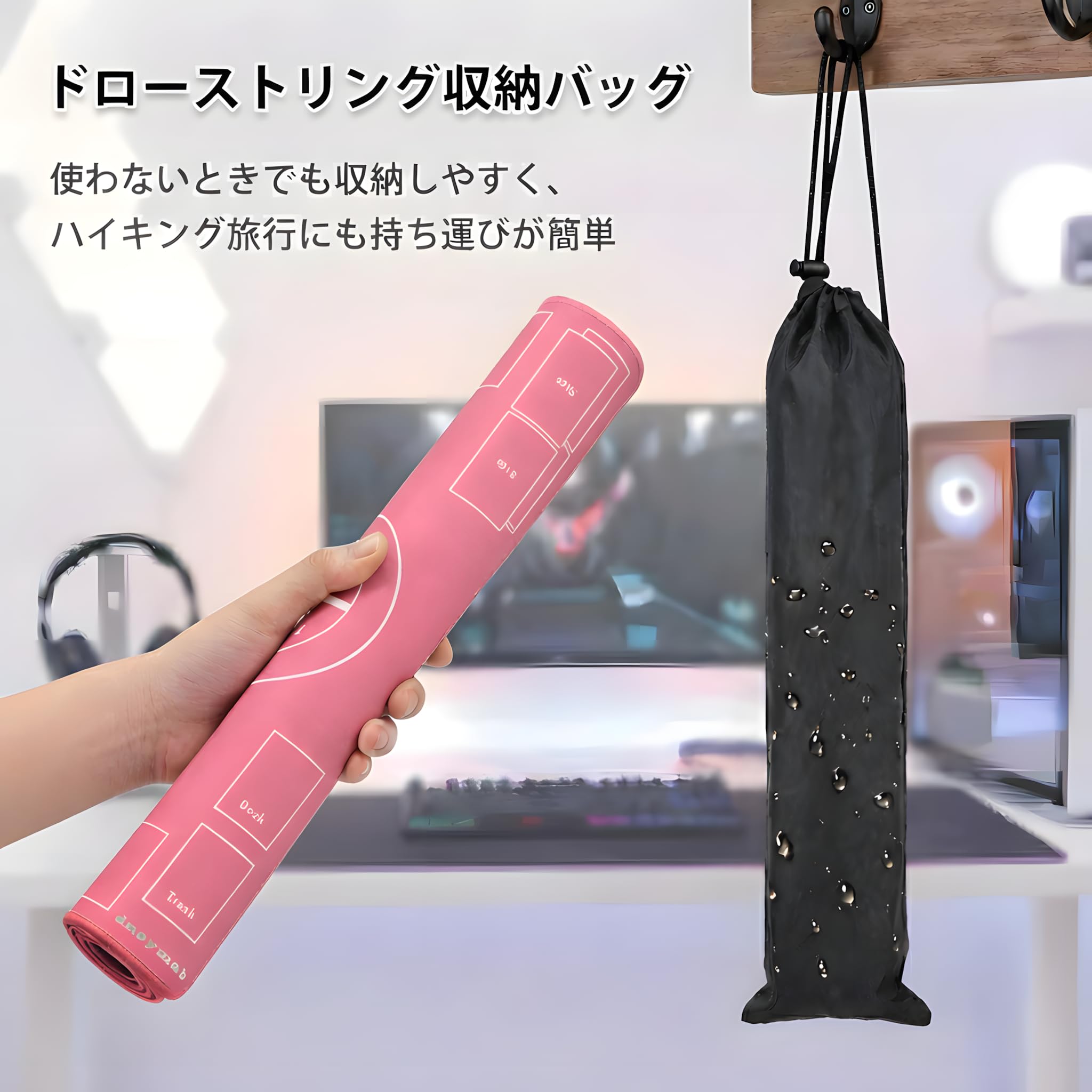 Amazon | Dnoymab フルサイズ プレイマット 60×60cm 全面縫製 ラバー