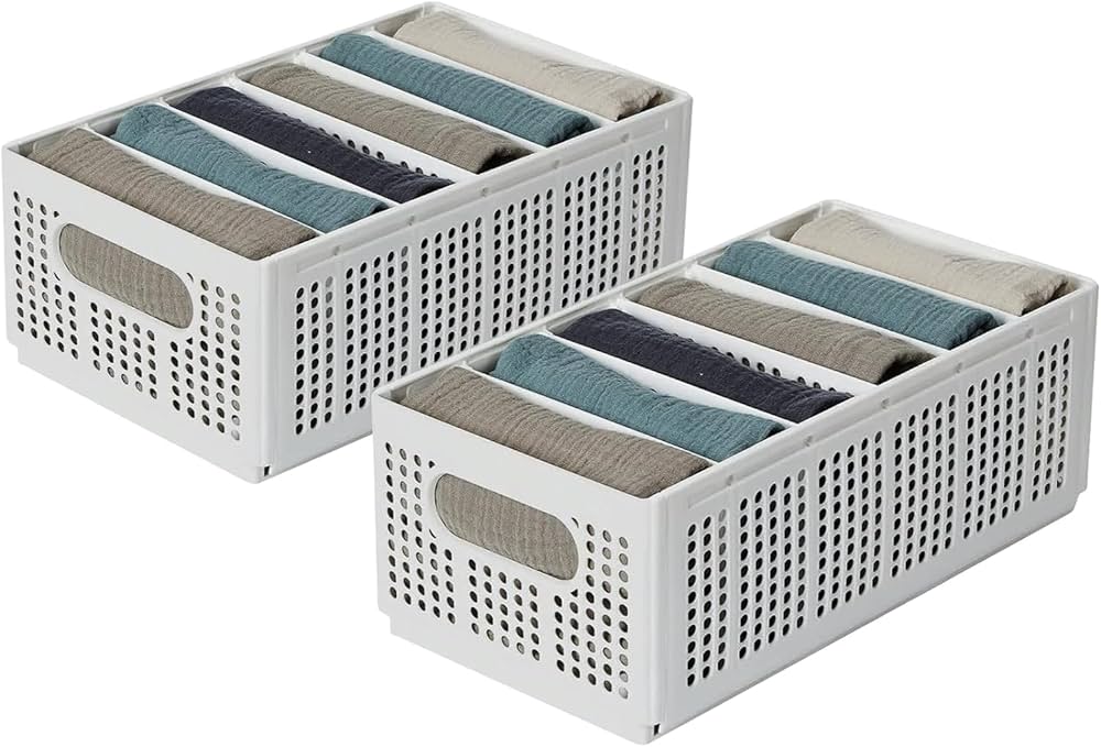 Amazon.co.jp: yazi 衣装ケース 仕切り 折り畳み 衣類収納ボックス