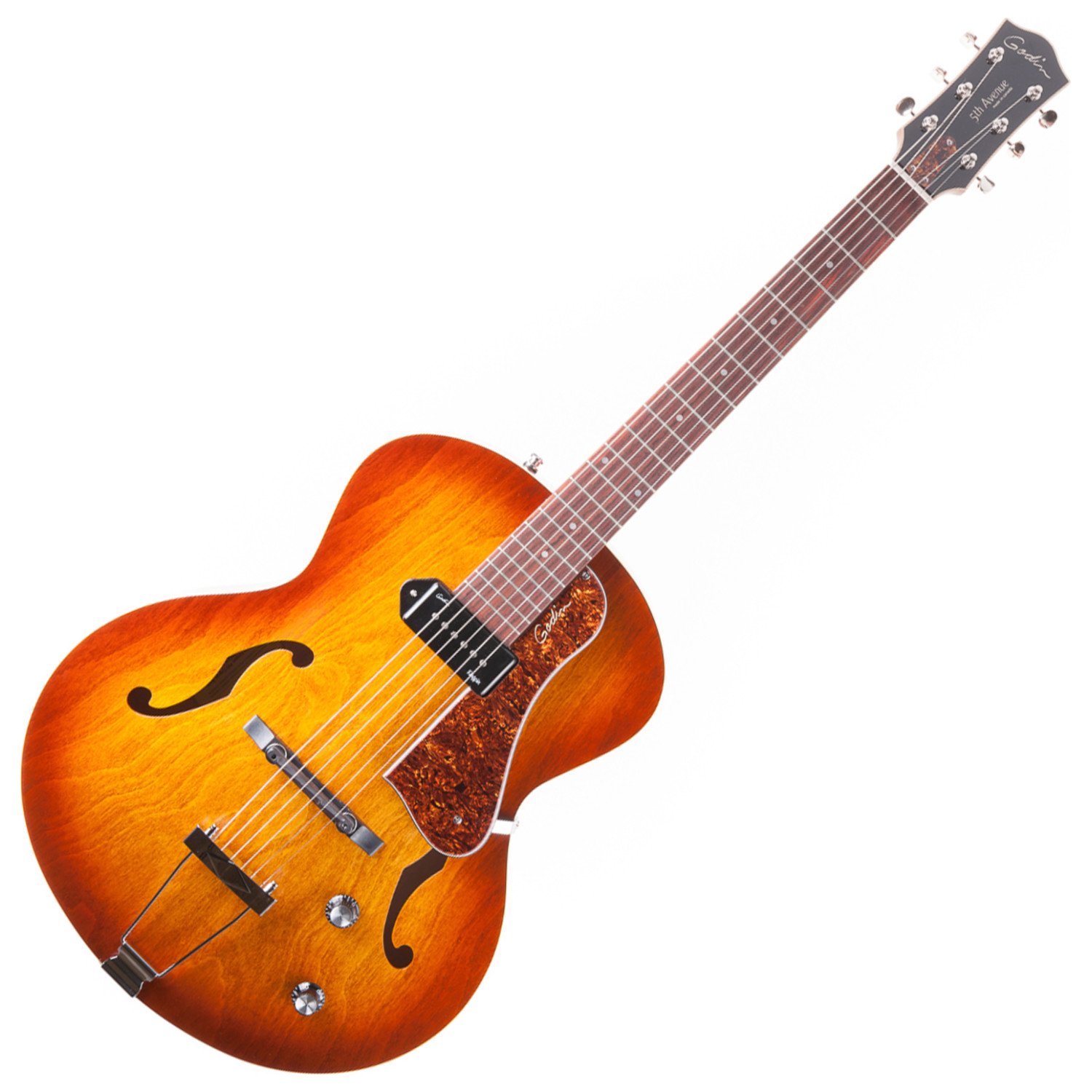 Amazon.com: Godin 5th Avenue Kingpin - Cognac Burst 6-string
