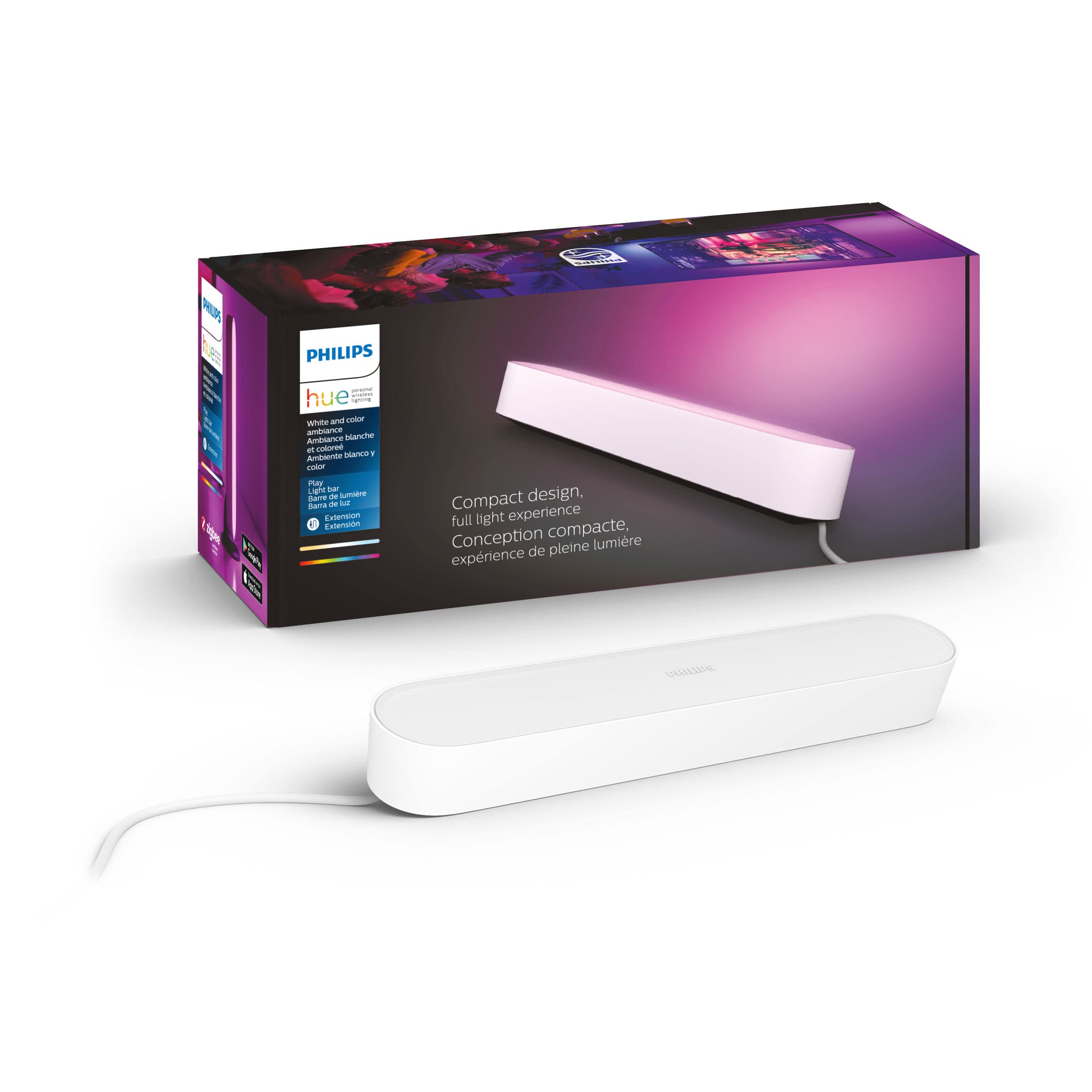 Philips Hue Play White & Color Smart Light Extension, Hub Required