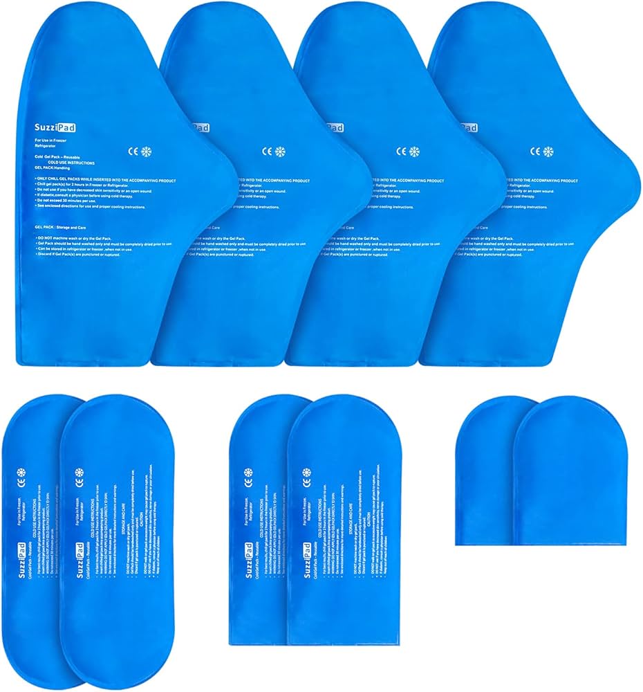 Amazon.com: SuzziPad Replacement Ice Gel Packs for Cold Therapy