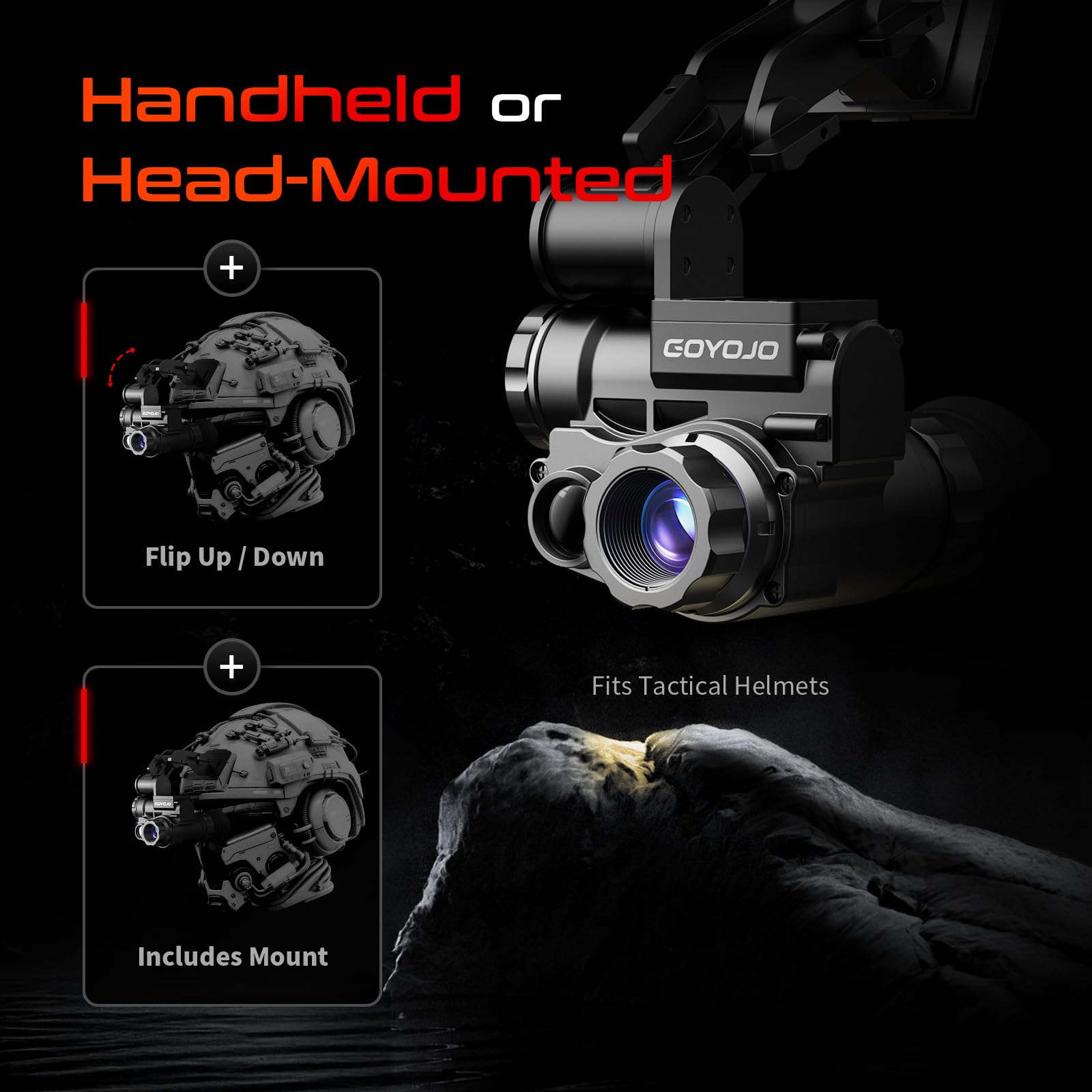 Amazon | NVG10 ナイトビジョン 単眼鏡 ヘッドマウント ハンティング