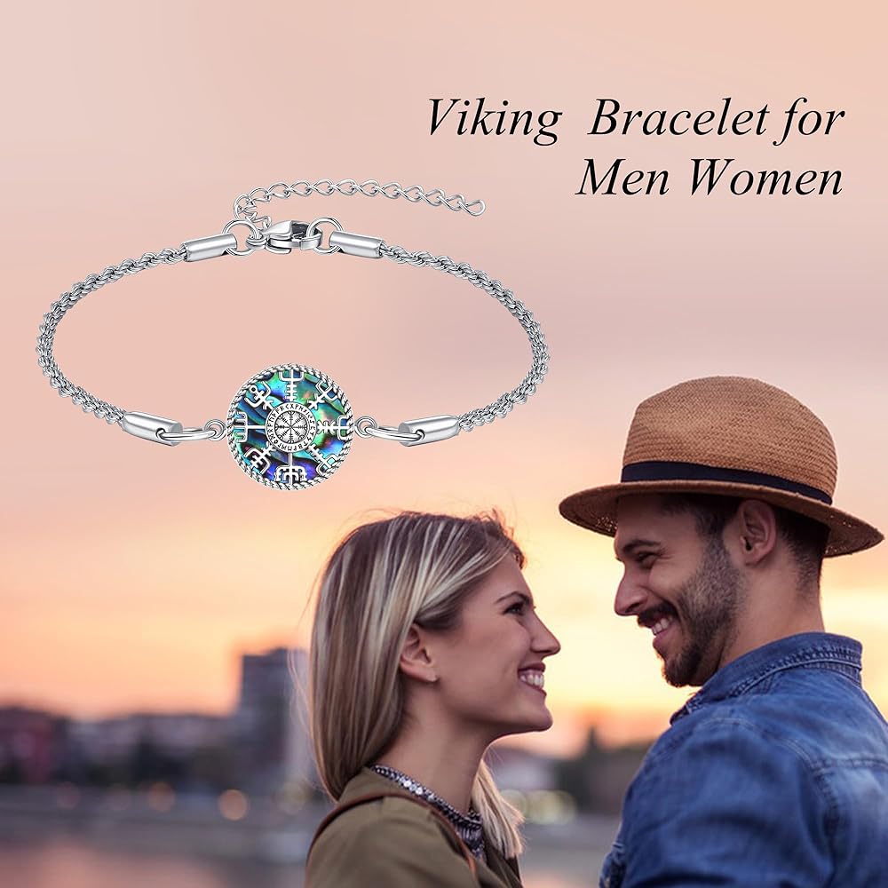 Amazon.com: CUPENDA Viking Compass Bracelet Sterling Silver