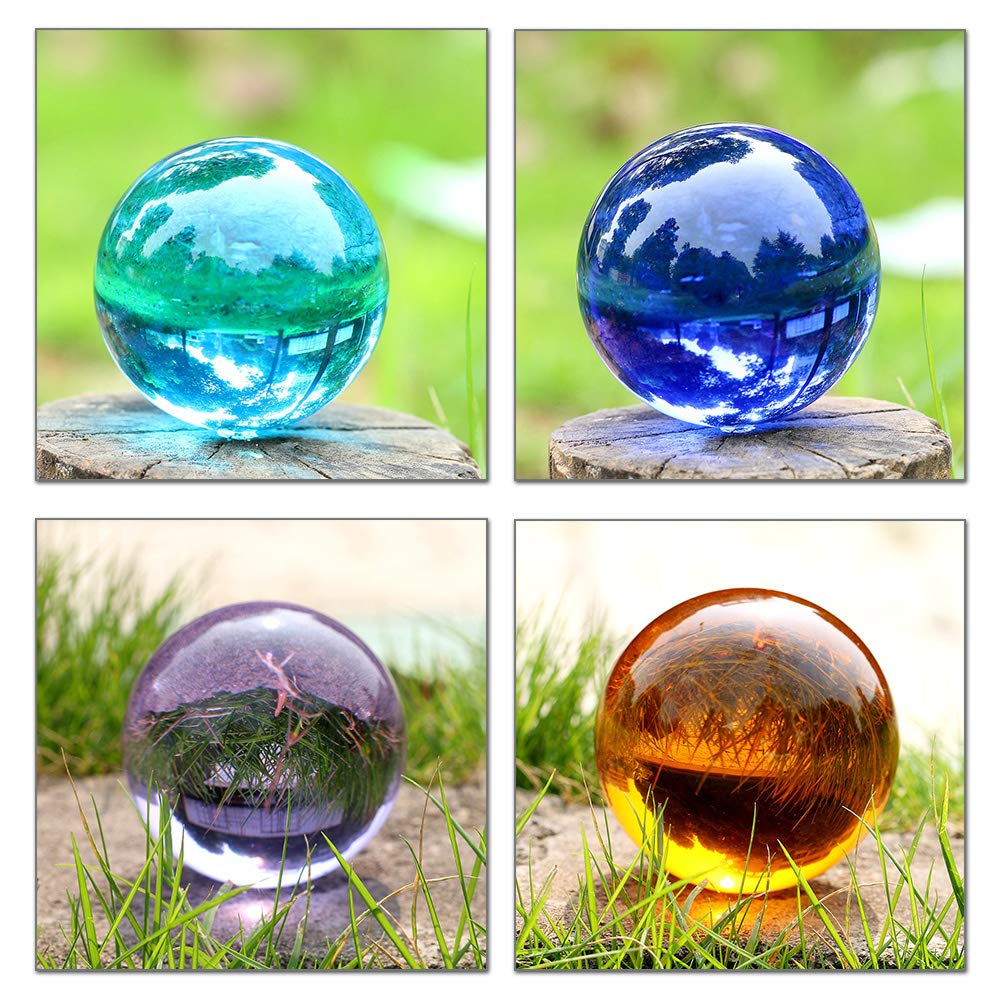 Amazon.co.jp: クリスタル クリア ボール 水晶球 水晶玉 多色透明