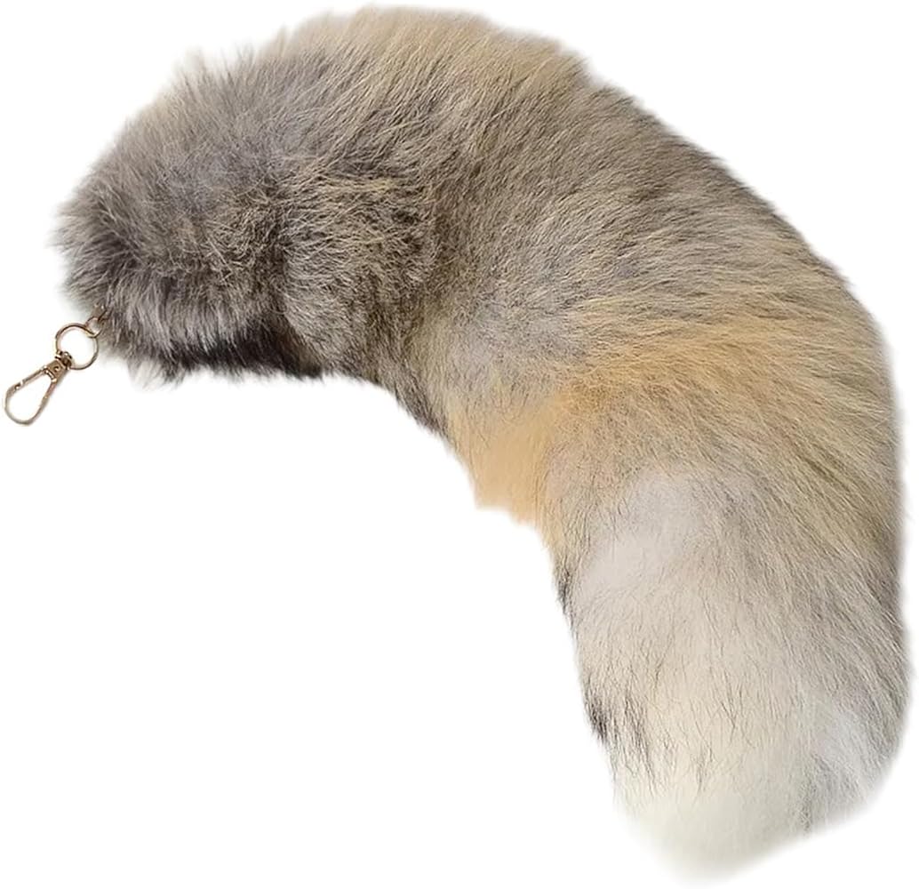 Amazon.co.jp: 長い動物のしっぽキーホルダーぬいぐるみテールチャーム