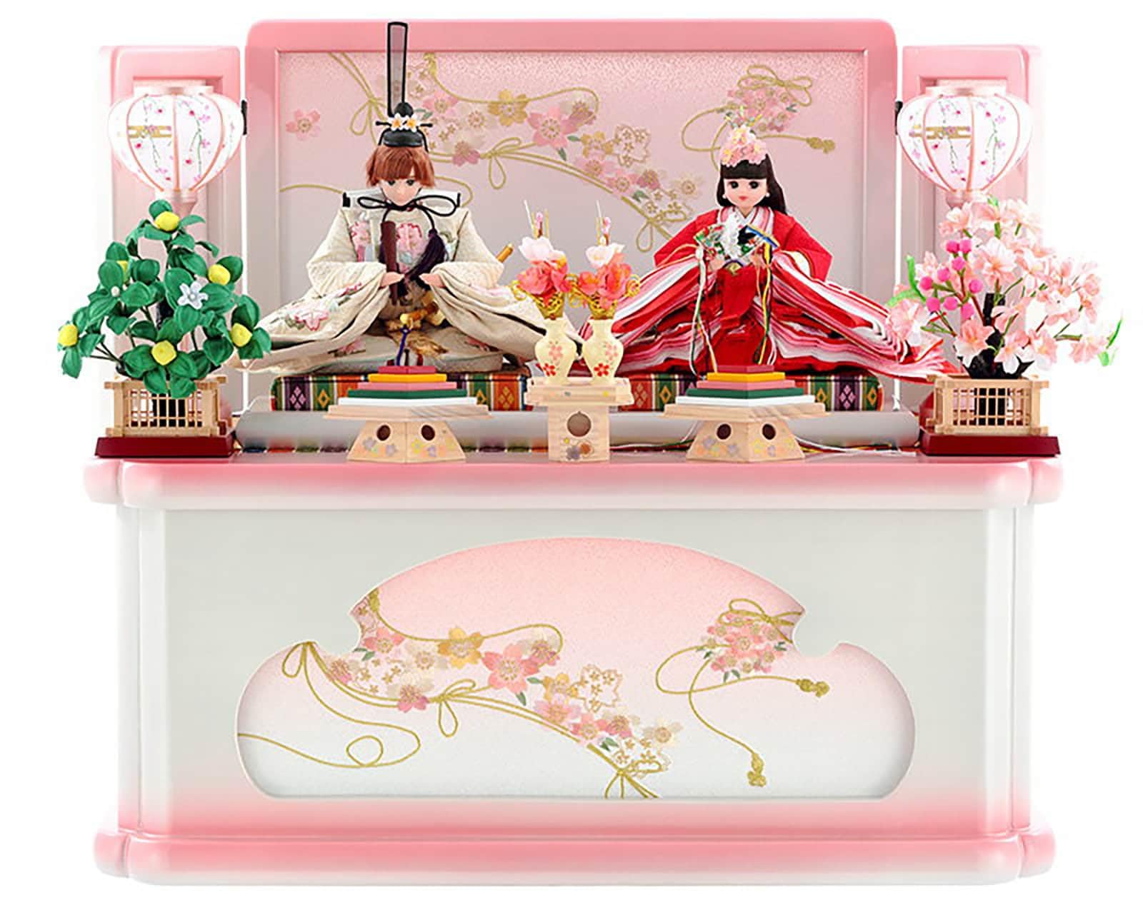 Amazon | 人形屋ホンポ 雛人形 リカちゃん 久月 ひな人形 収納飾り