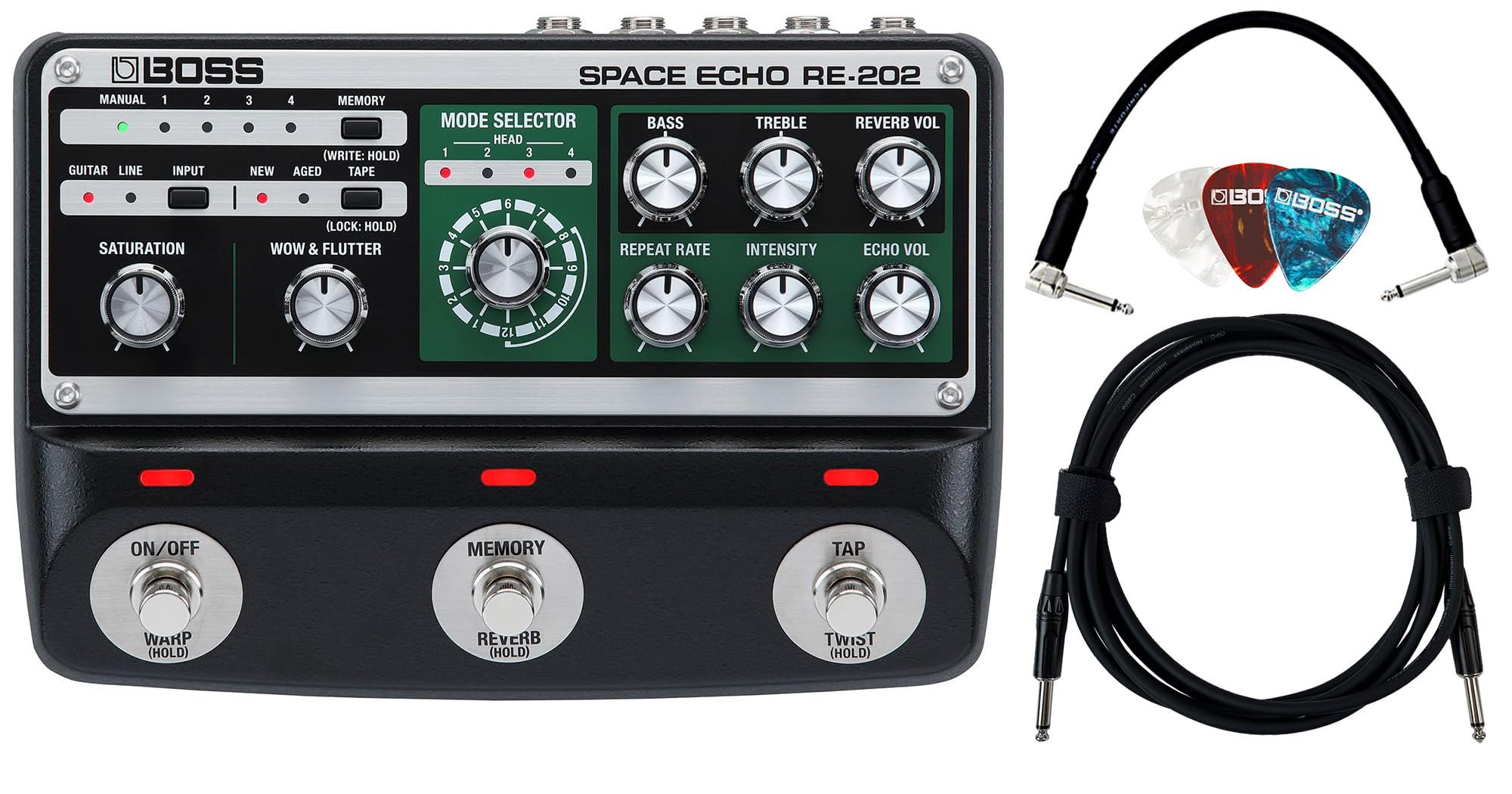Amazon.com: Boss RE-202 Space Echo Delay and Reverb Effects Bundle