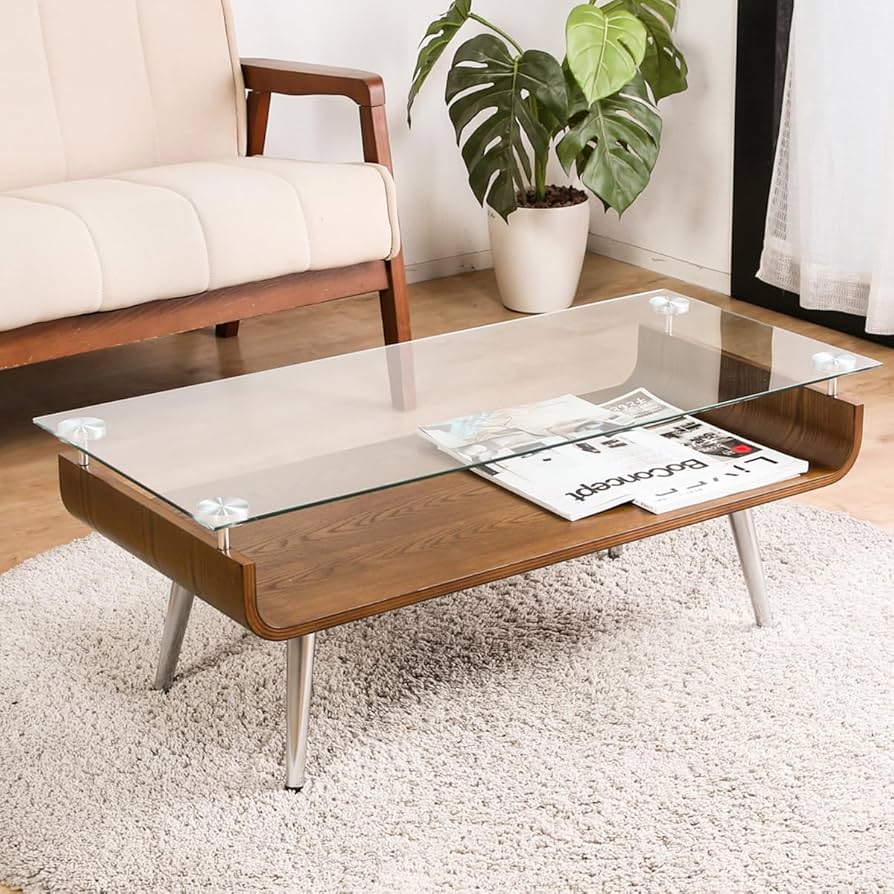 Amazon.co.jp: システムK センターテーブル【優雅な曲げ木の美しさ