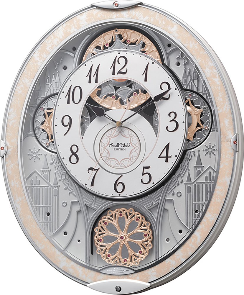 Amazon.co.jp: リズム(RHYTHM) 掛け時計 電波時計 アナログ からくり