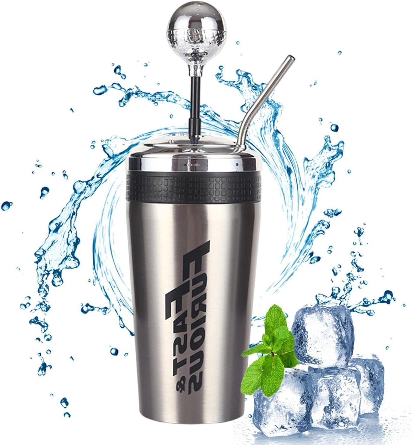 Amazon | ワイルド スピード 10 ウォーター カップ ストローと蓋付き