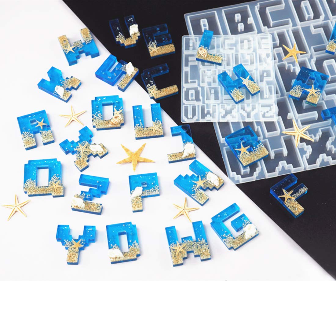 Amazon.co.jp: FineInno ピクセル形 文字形 アルファベット形 英語形