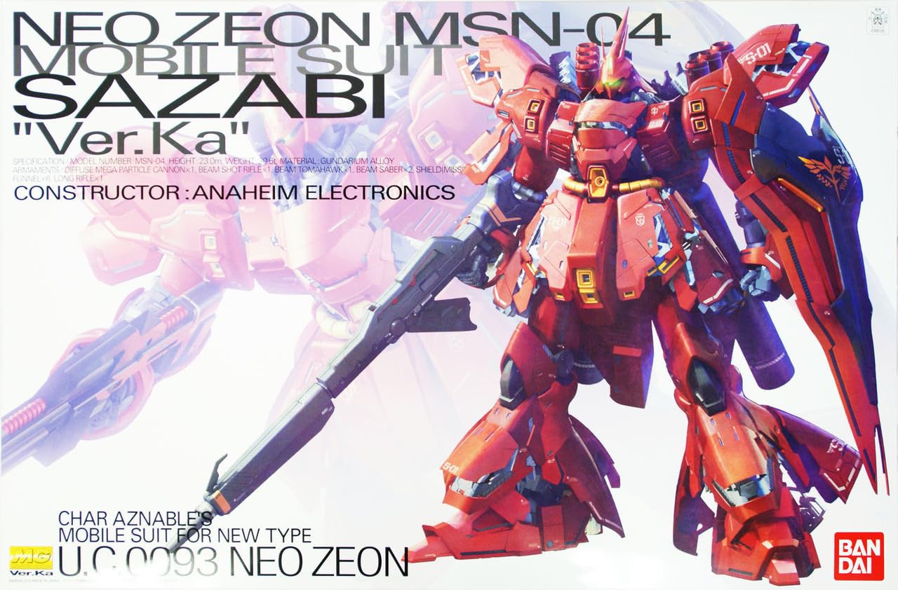Amazon.com: Bandai Hobby - MG 1/100 MSN-04 Sazabi Version Ka