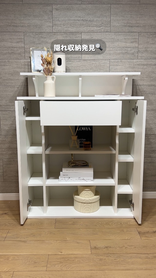 Amazon｜LOWYA ロウヤ マントルピース 収納 大理石調 韓国 収納棚 幅