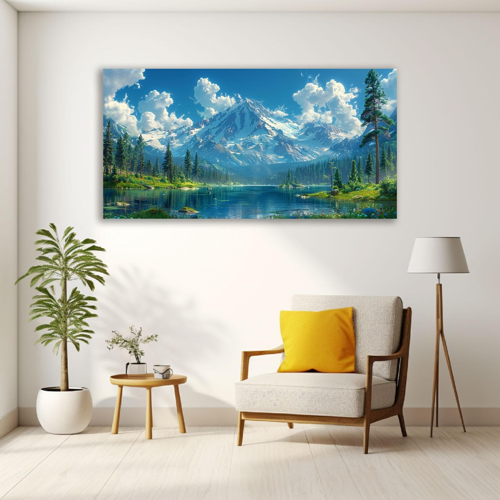 Amazon.co.jp: JOSUE 風景画 絵画 自然 山の風景 ポスター アート