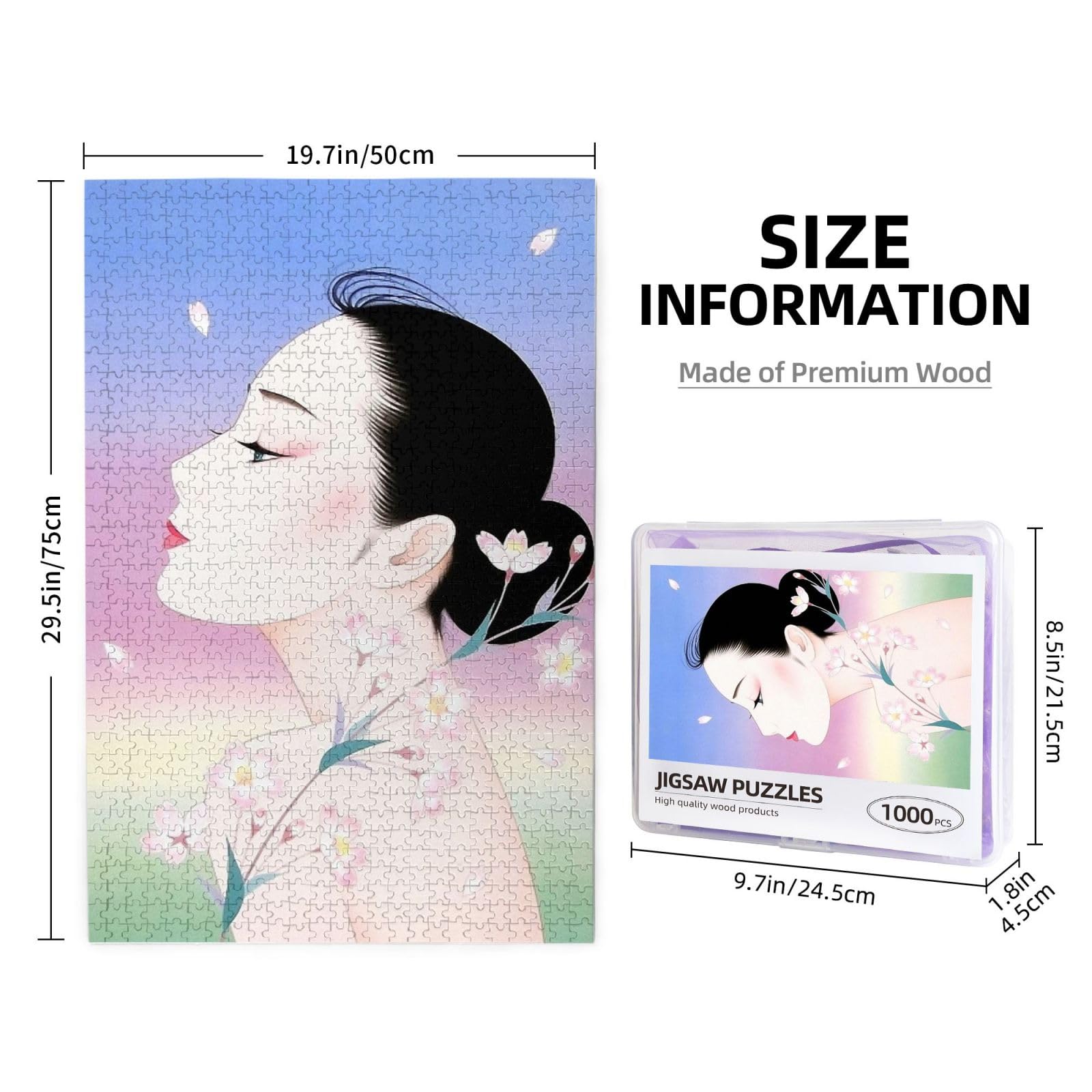 Amazon.co.jp: 鶴田一郎 ジグソーパズル 1000ピース ギフト プレゼント