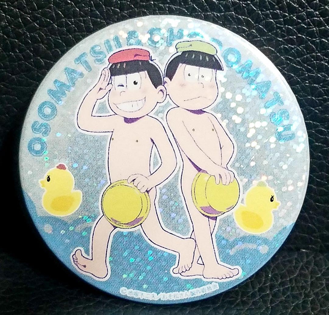 Amazon.co.jp: おそ松さんVR特典ホログラム缶バッジおそ松チョロ松速度