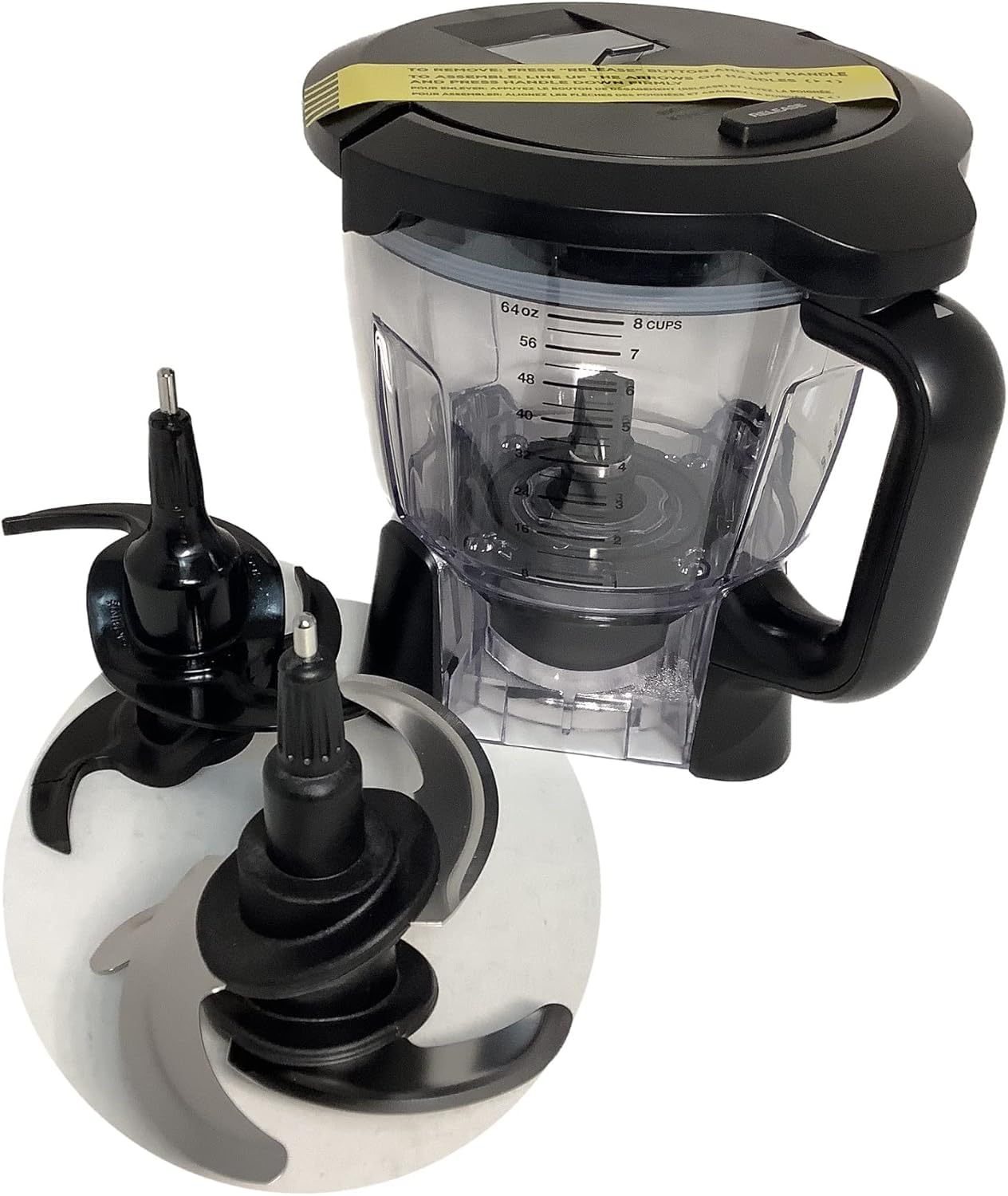 Amazon.com: 64oz (8 Cup) Food Processor Bowl Locking Lid Blade Kit