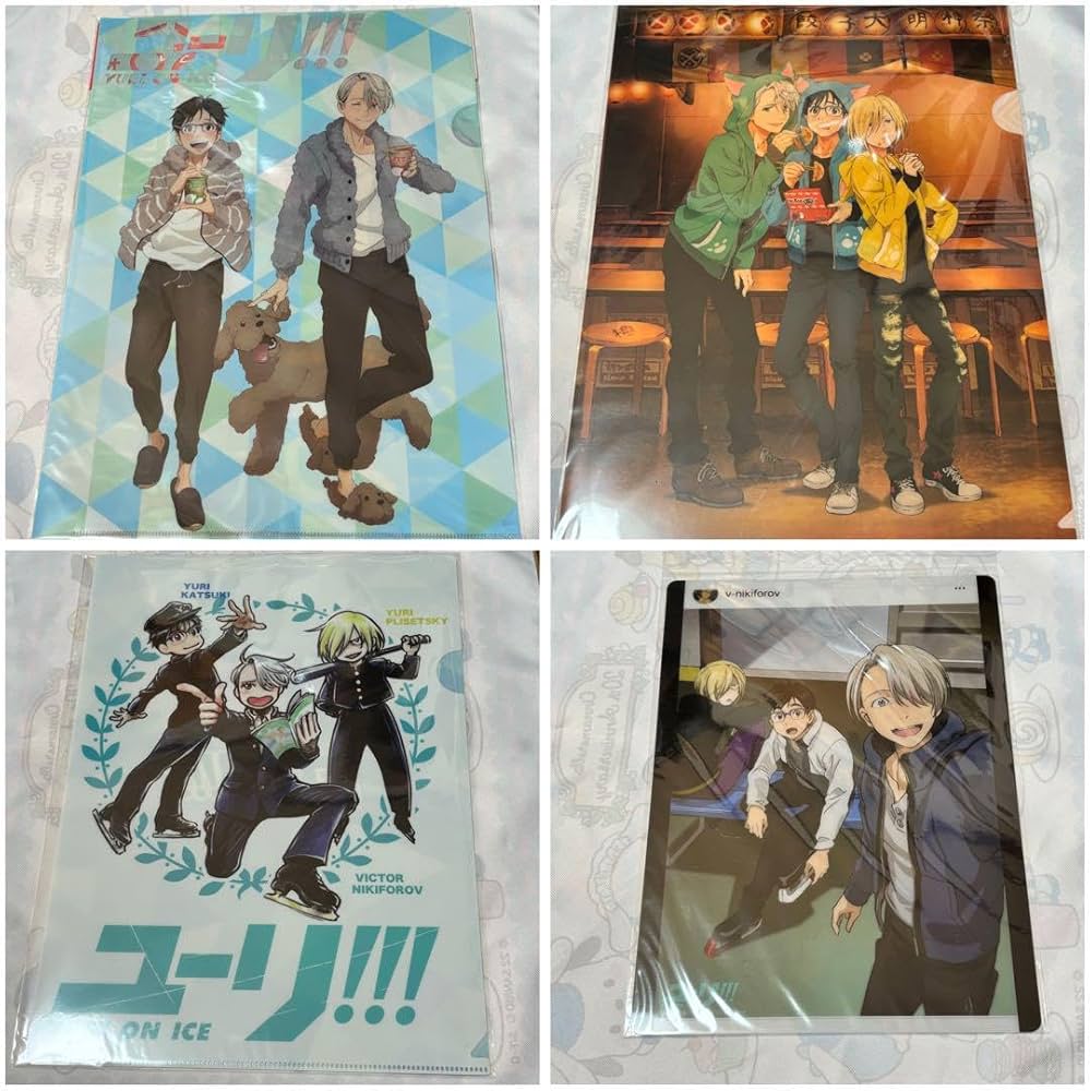 Amazon.co.jp: ユーリ!!! on ICE クリアファイル 他 セット : 文房具