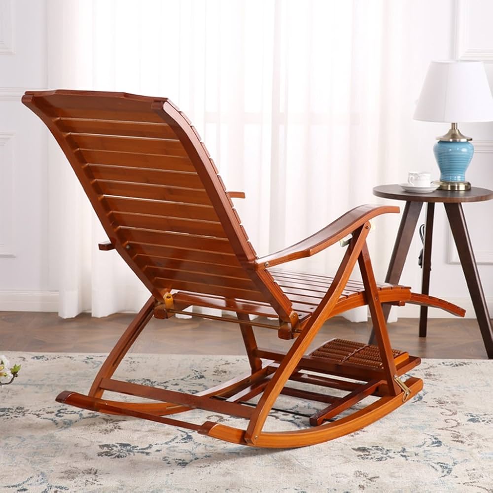 Amazon.co.jp: 竹製ロッキングチェア 大人用昼寝用チェア