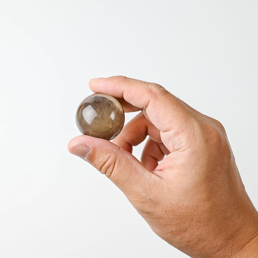 Amazon.co.jp: 【英雅堂】スモーキールチルクォーツ 丸玉 スフィア