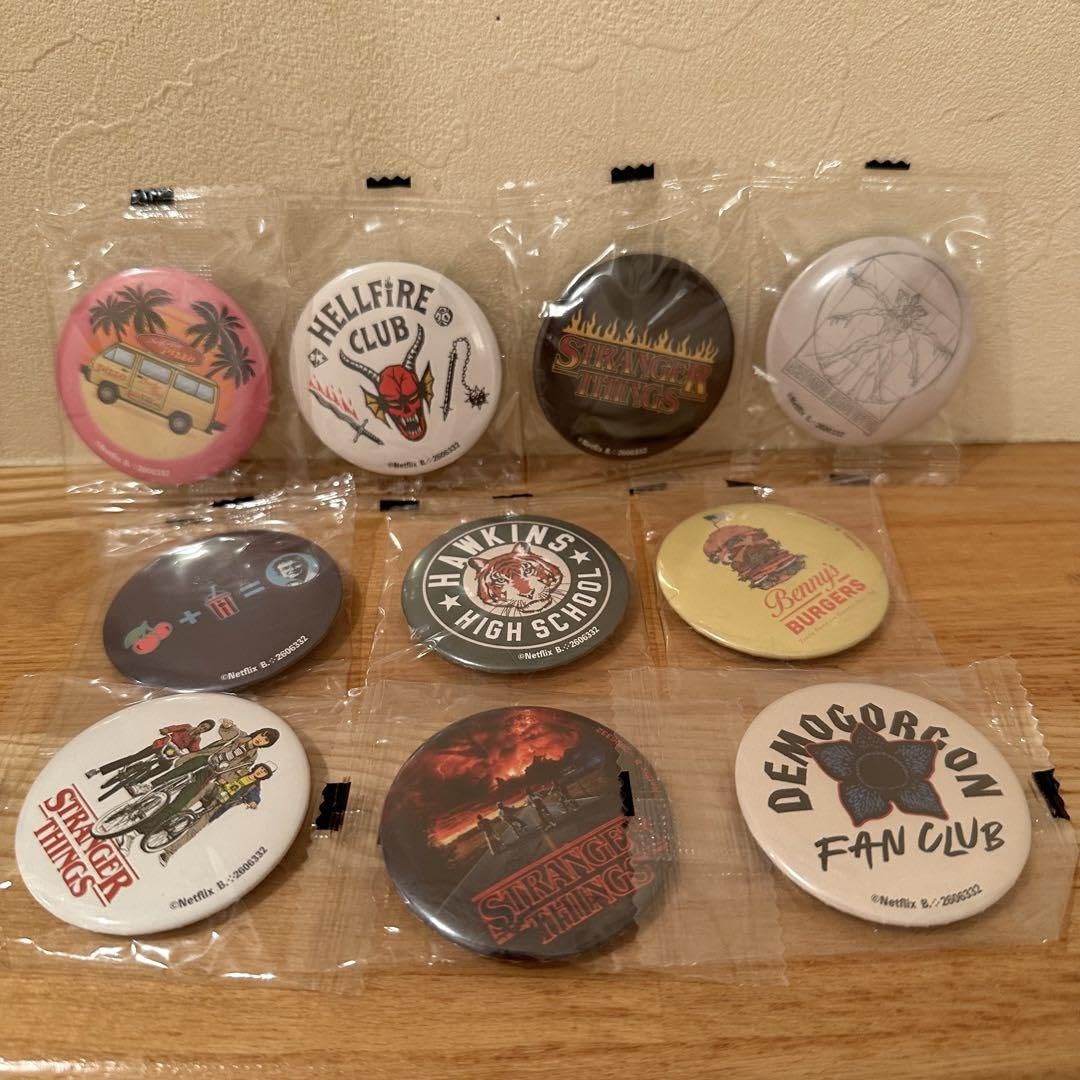 Amazon | ストレンジャーシングス Netflix ガチャ 缶バッジ 10種類