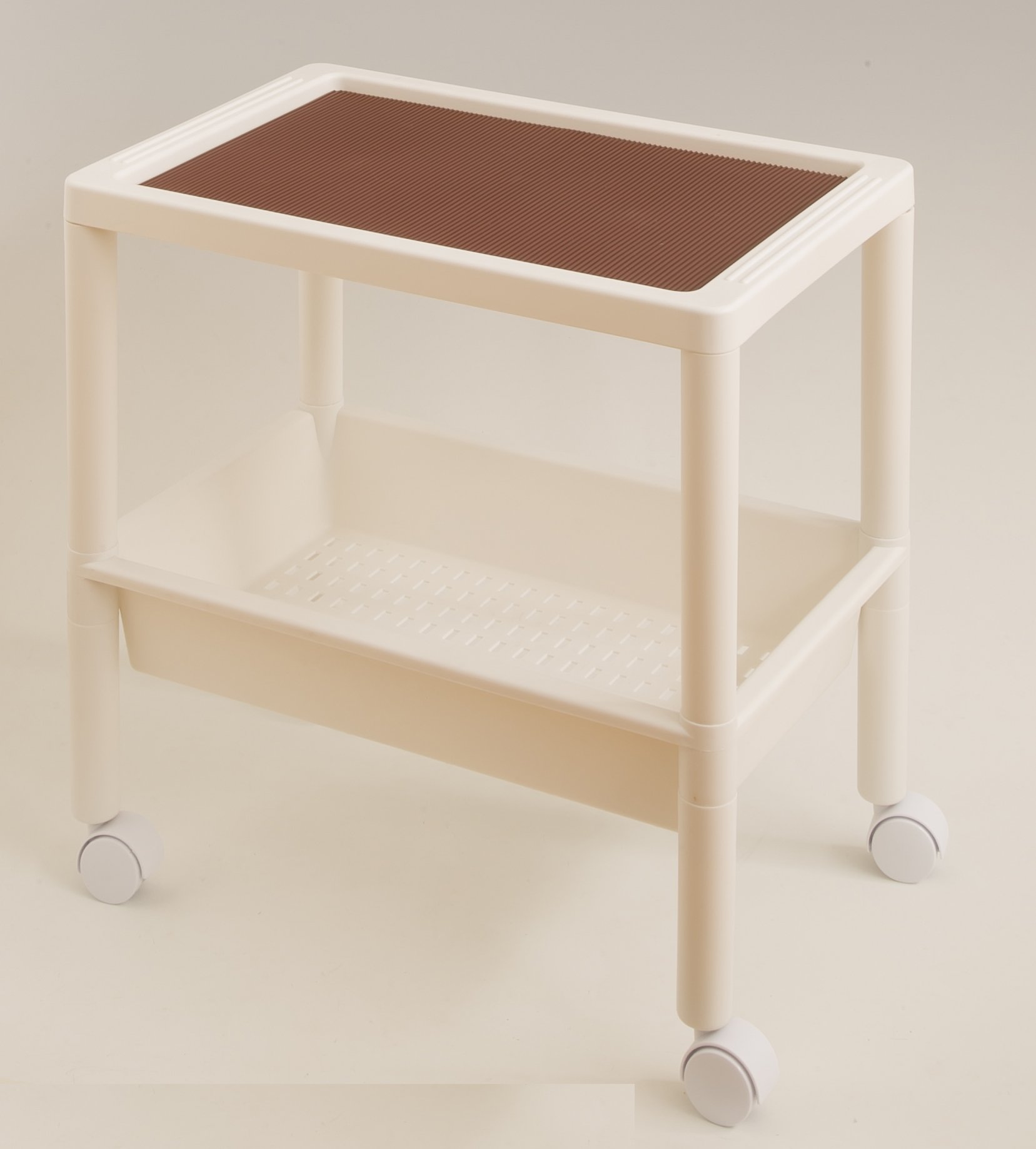 Amazon｜木本化学工業 サイドテーブル 2段 ホワイト 55964｜サイド