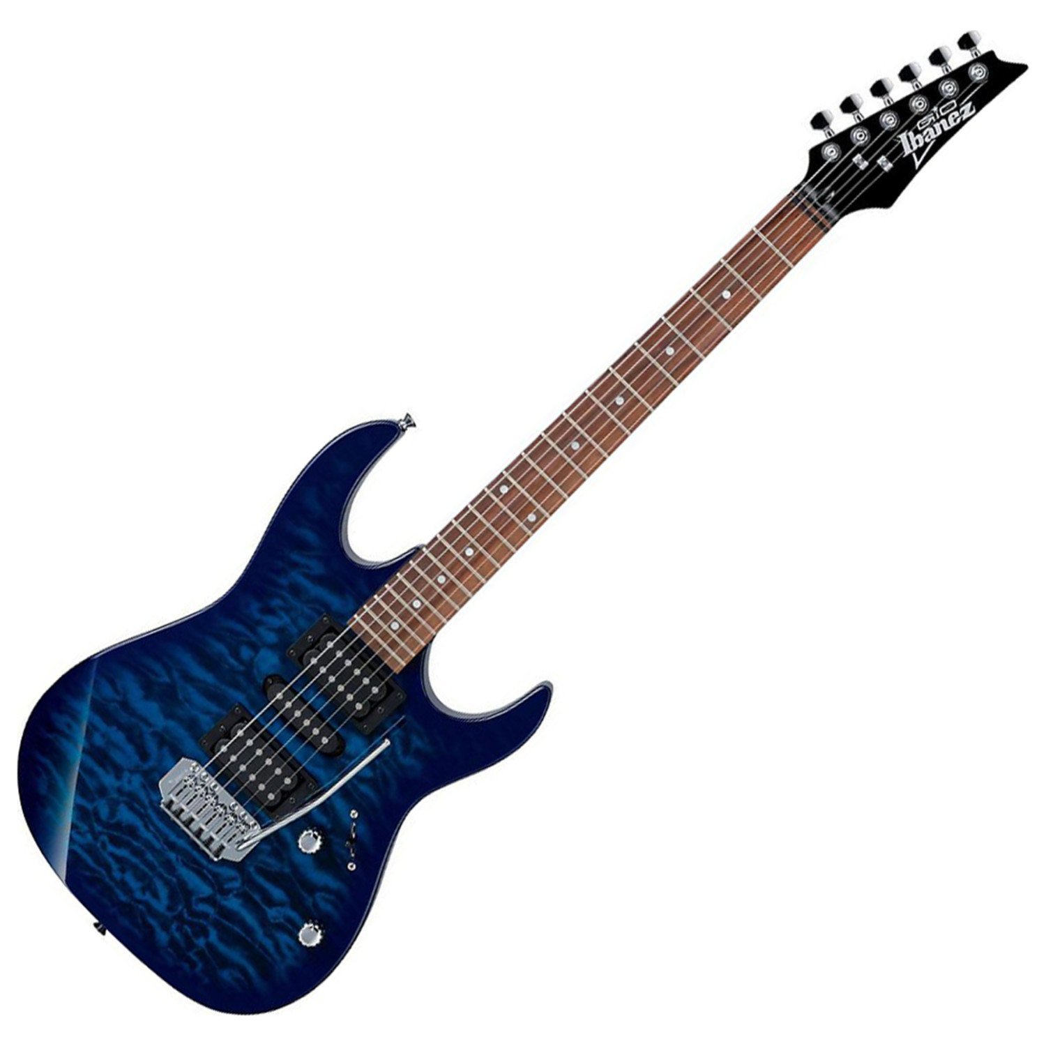 Amazon | Ibanez アイバニーズ GRX70QA エレキギター Transparent Blue