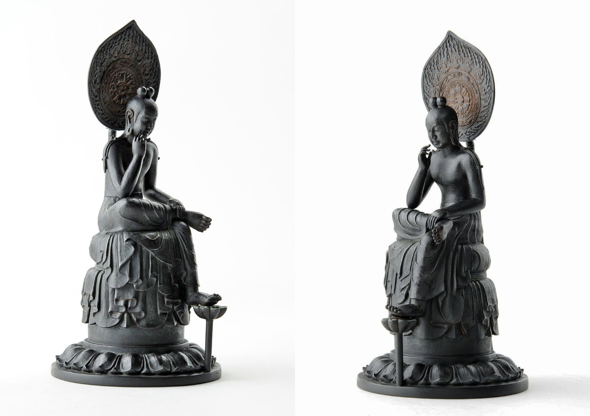 Amazon.co.jp: イスム(isumu) TanaCOCORO[掌] 菩薩半跏像 仏像