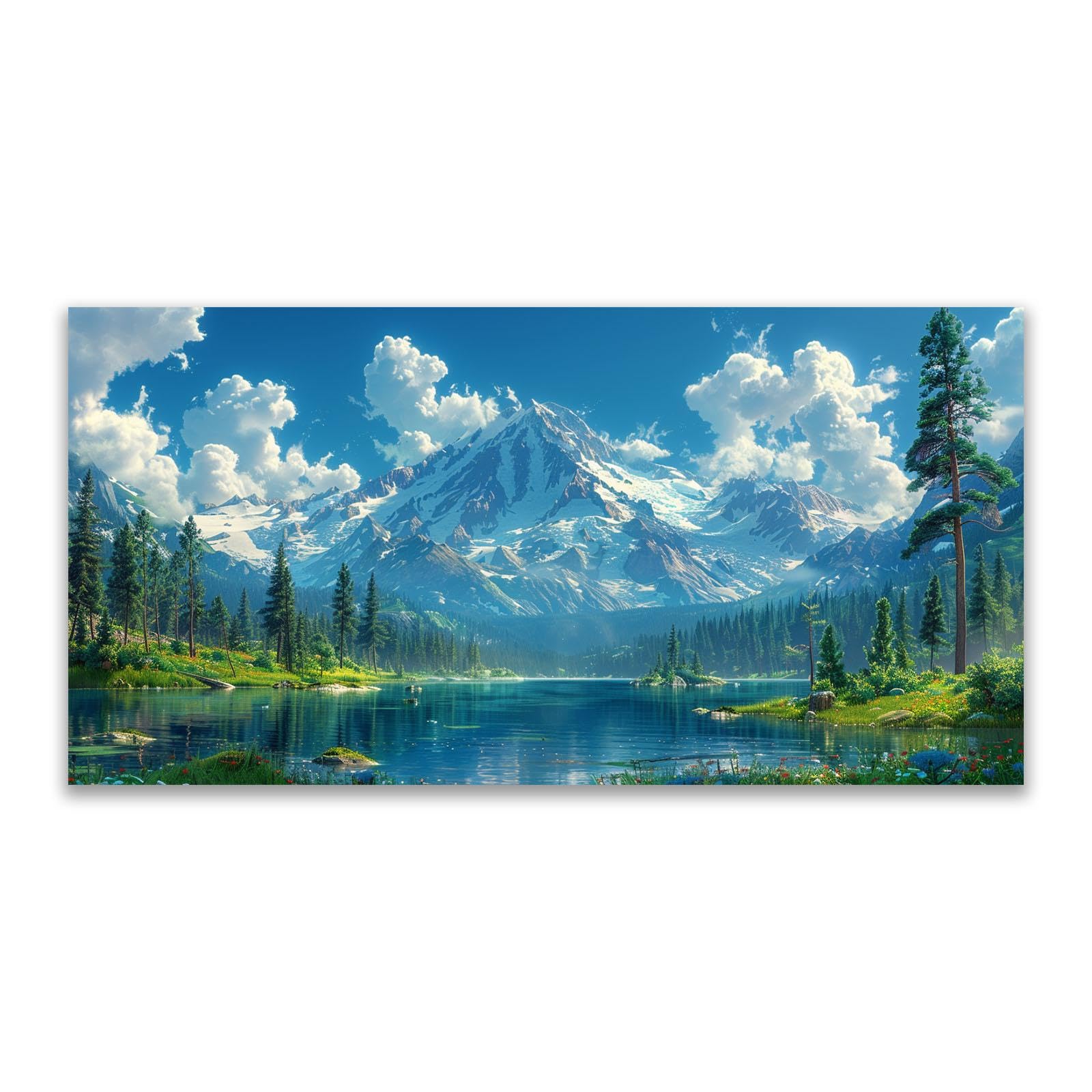 Amazon.co.jp: JOSUE 風景画 絵画 自然 山の風景 ポスター アート