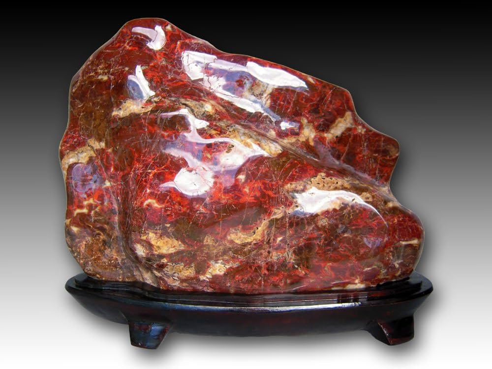 Amazon.co.jp: 紅加茂石 水石 kaw003 赤石 盆石 鑑賞石 : ホーム＆キッチン