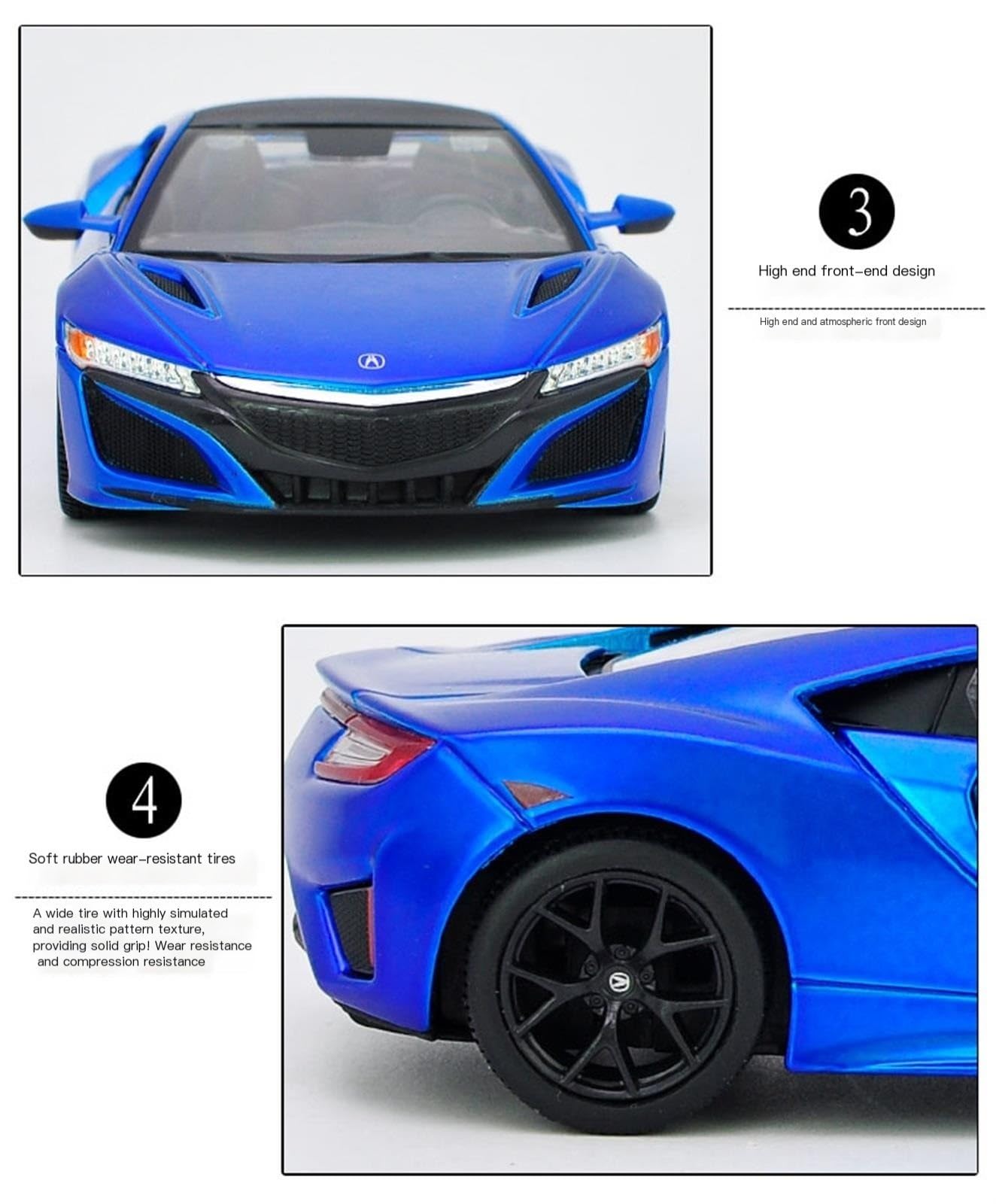 Amazon.co.jp: ミニカー スケールモデルカー 1/24 に適合 ホンダ NSX