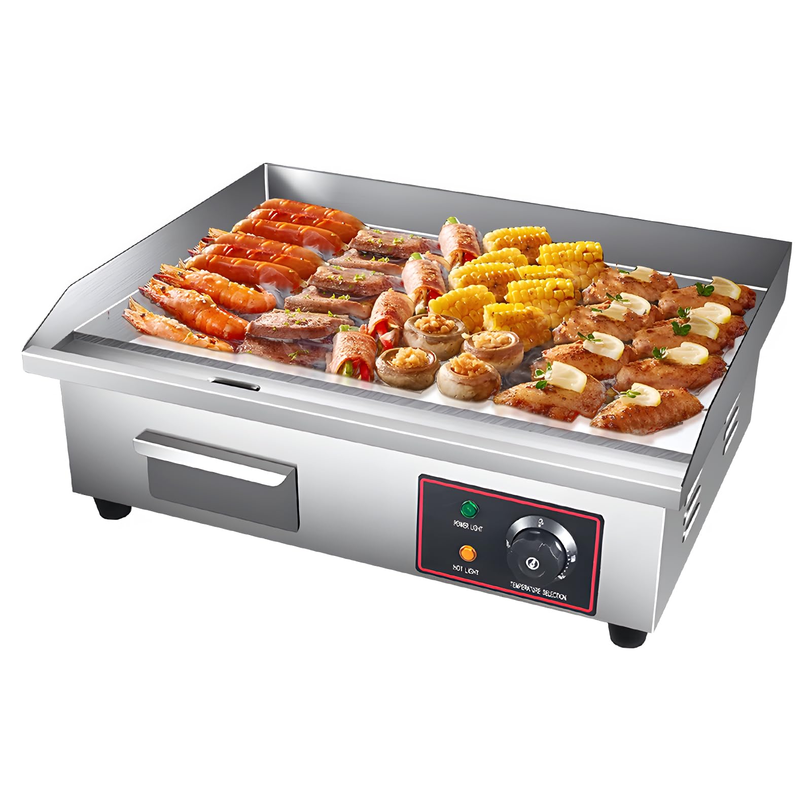 Amazon | プレス鉄板 卓上鉄板焼818A グリドル鉄板焼き いか焼き パン