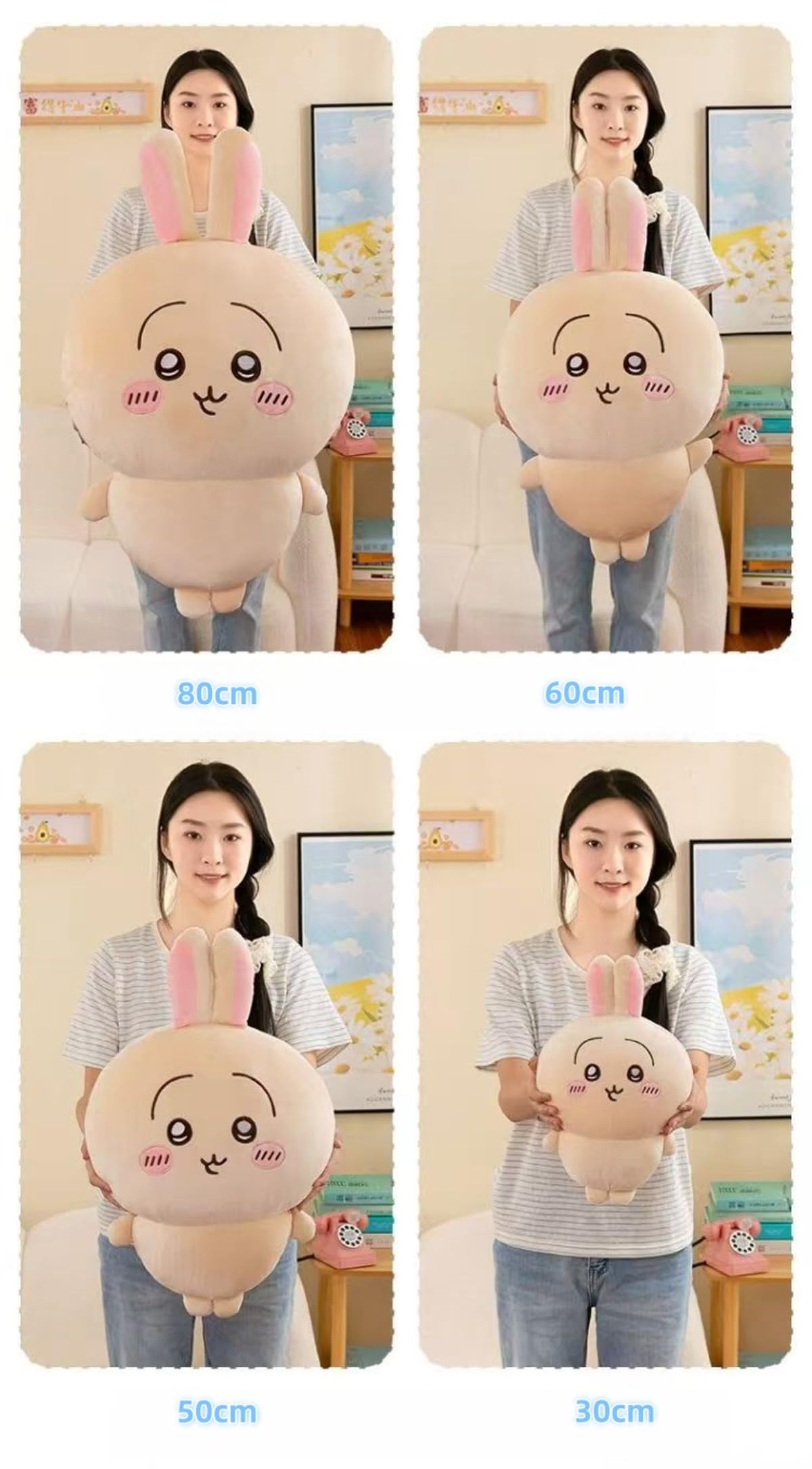 Amazon.co.jp: Foivozs ぬいぐるみ 枕 ちいかわ うさぎ ぬいぐるみ big