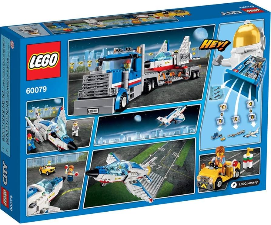 Amazon.com: LEGO City Space Port 60079 Training Jet Transporter
