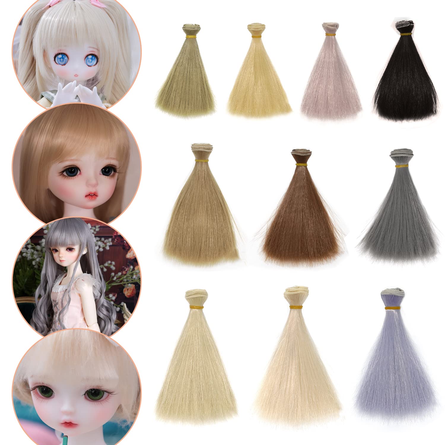 Amazon.co.jp: CMD 1/3 1/6 1/4ドール用 かつら 人形ウィッグ OB SD