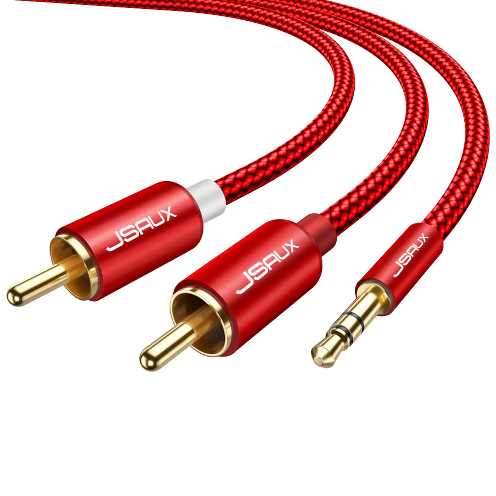 Amazon.com: JSAUX 6.6ft/2M Aux to RCA Headphone Male to Male Jack