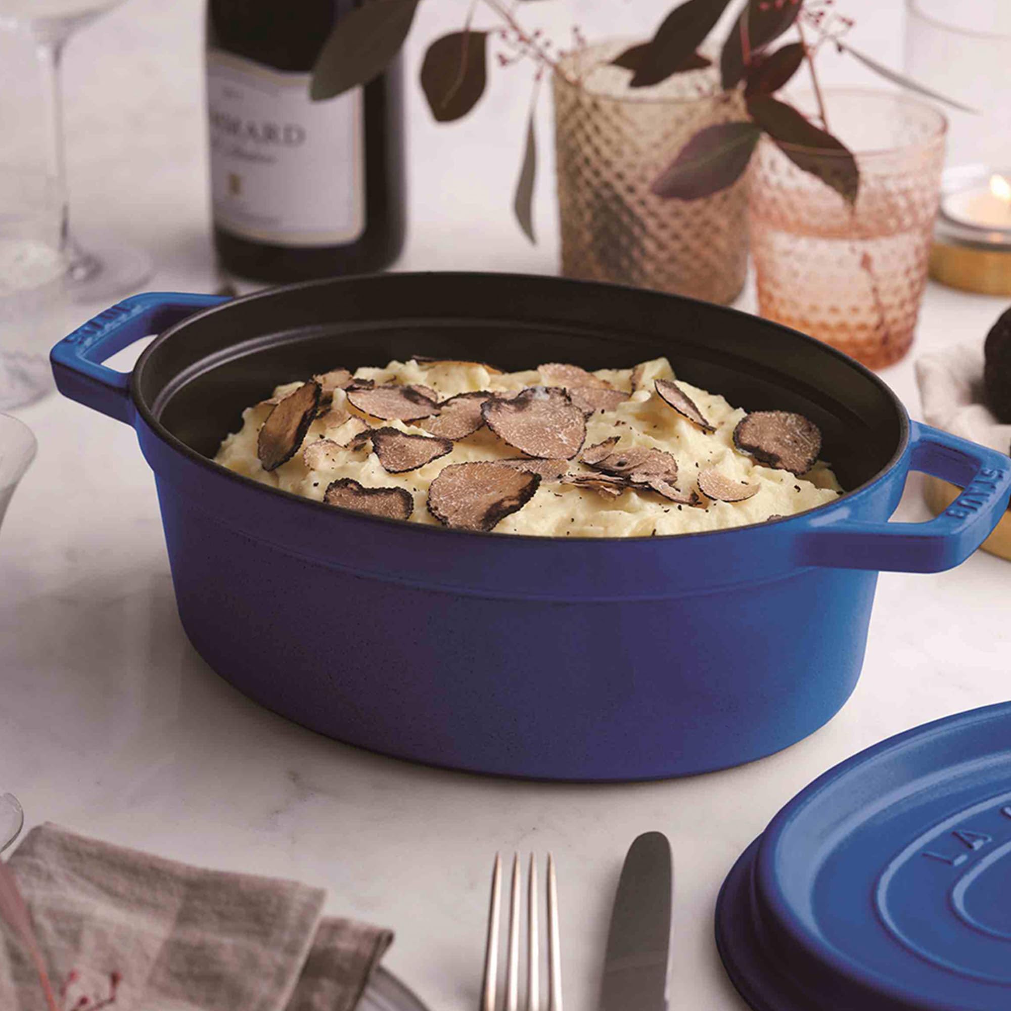 Amazon｜staub ストウブ ピコ・ココット オーバル 23cm ロイヤルブルー