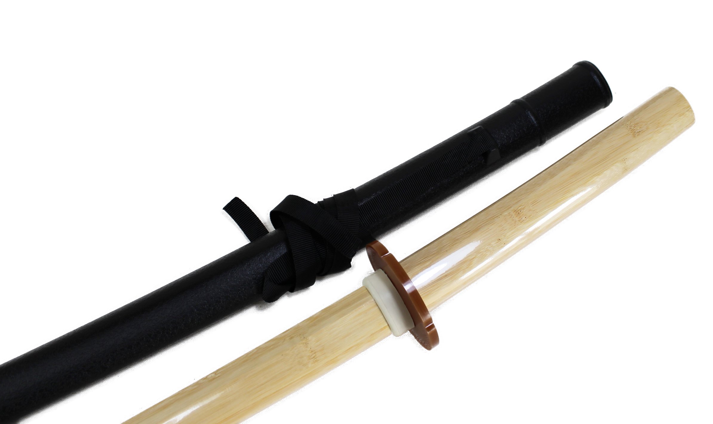 Amazon | 株式会社武藤 竹木刀セット 鞘・鍔・鍔止めゴム付き 竹木刀