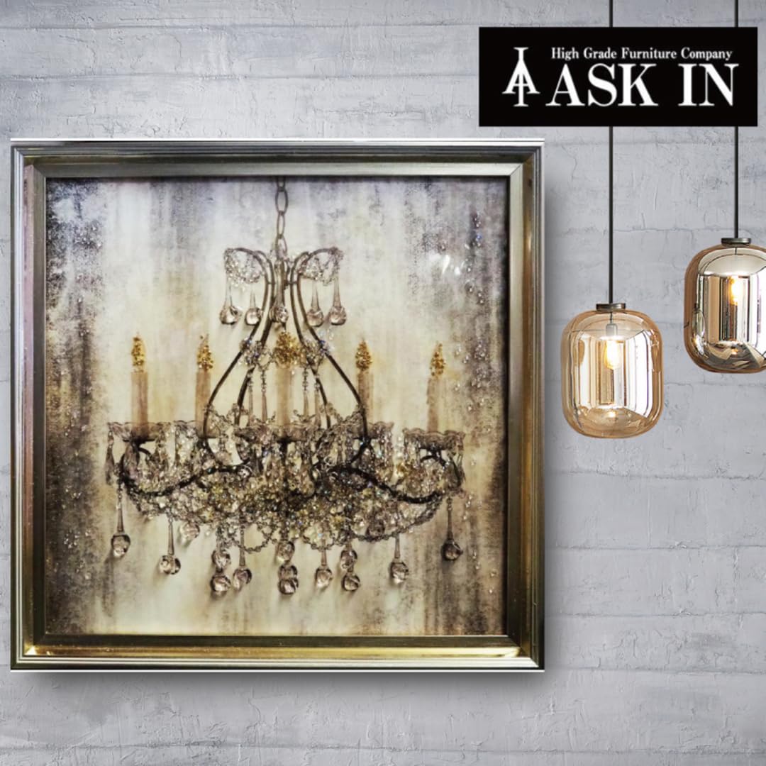 Amazon.co.jp: クリスタルアート シャンデリア79 アートパネル 41x41cm