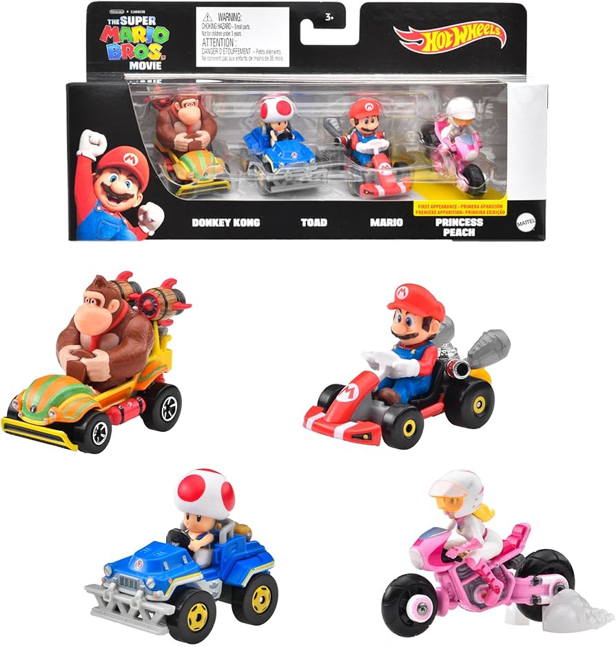 Amazon | ホットウィール(Hot Wheels) マリオカート 4パック - ザ