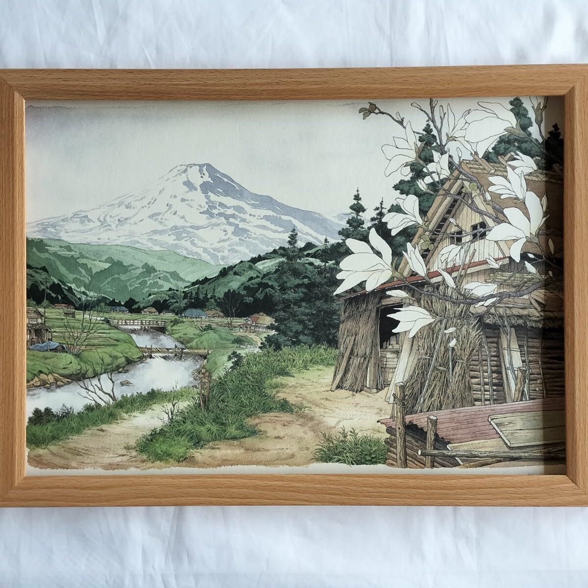 Amazon.co.jp: 釣りキチ三平 複製原画 矢口高雄4サイズ 額装風景画額