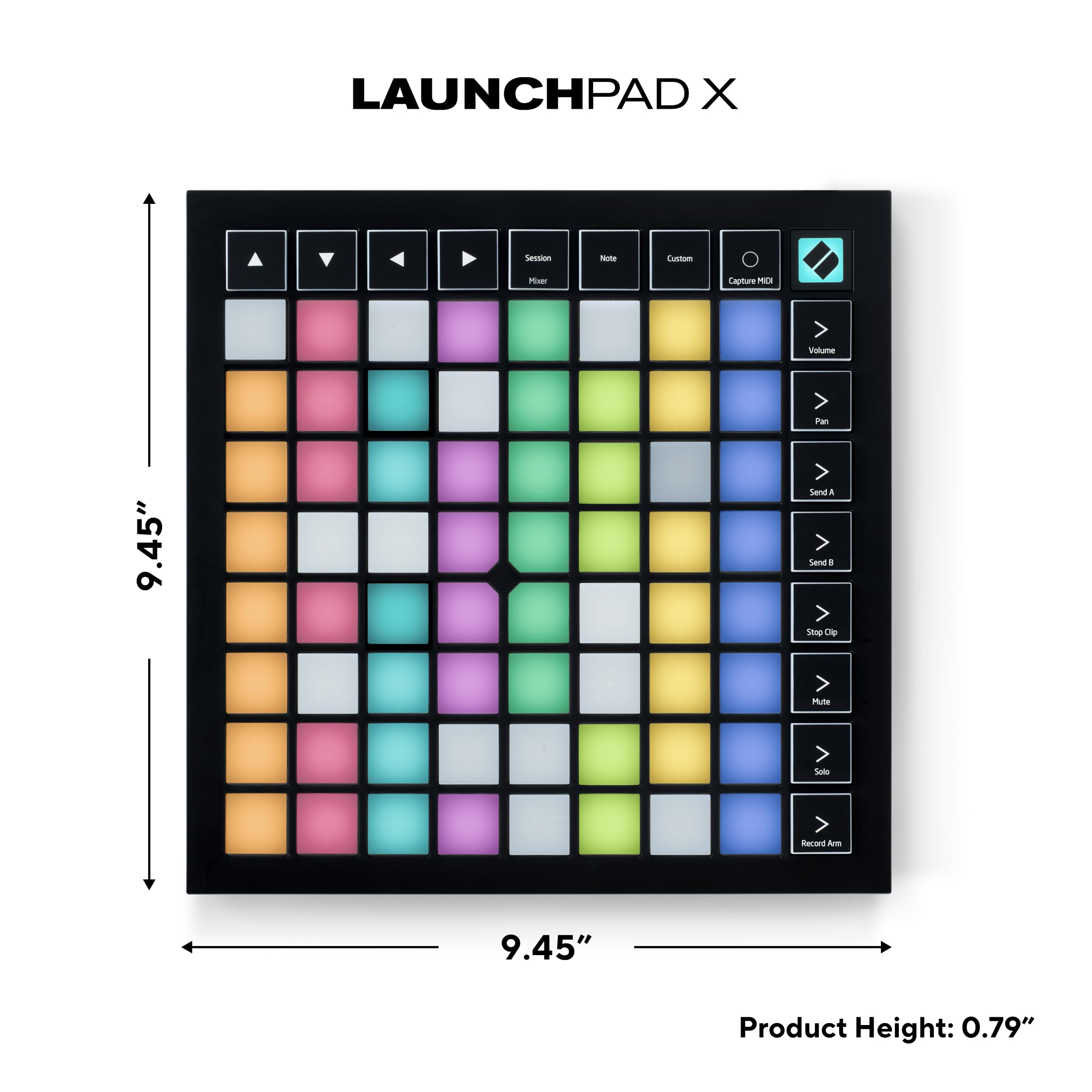 Novation Launchpad X MIDI Grid Controller for Ableton Live/Logic