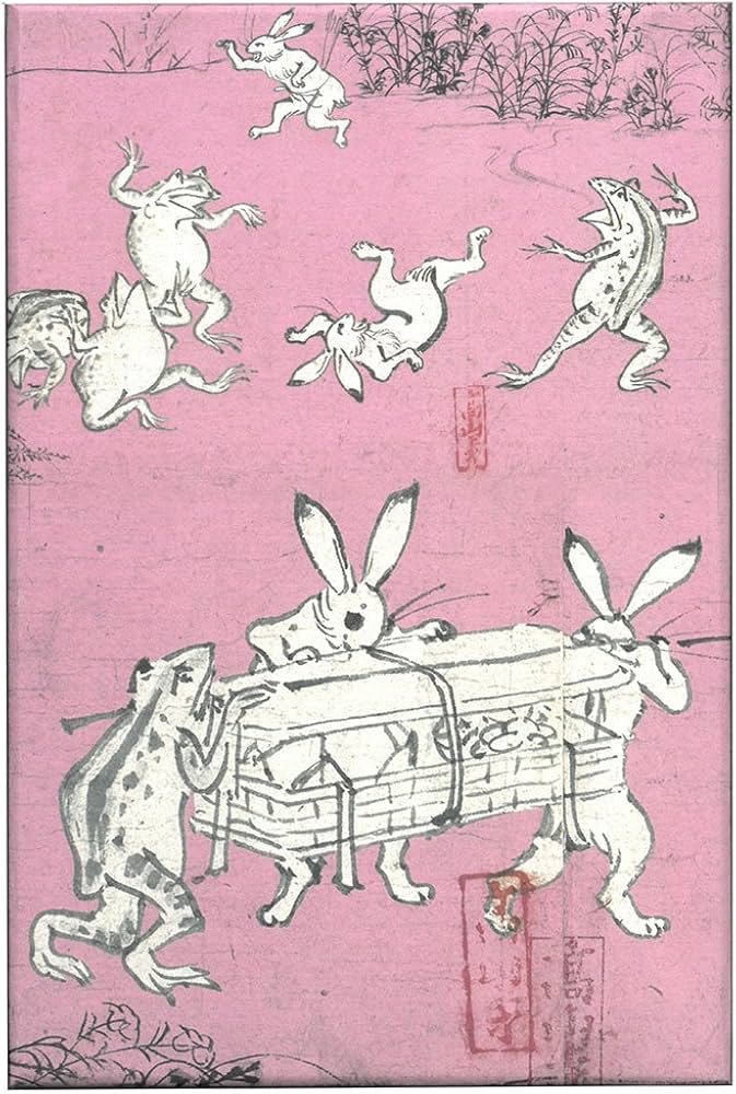 Amazon | 芸艸堂 御朱印帳 鳥獣戯画 兎 N022 | 朱印帳・集印帳