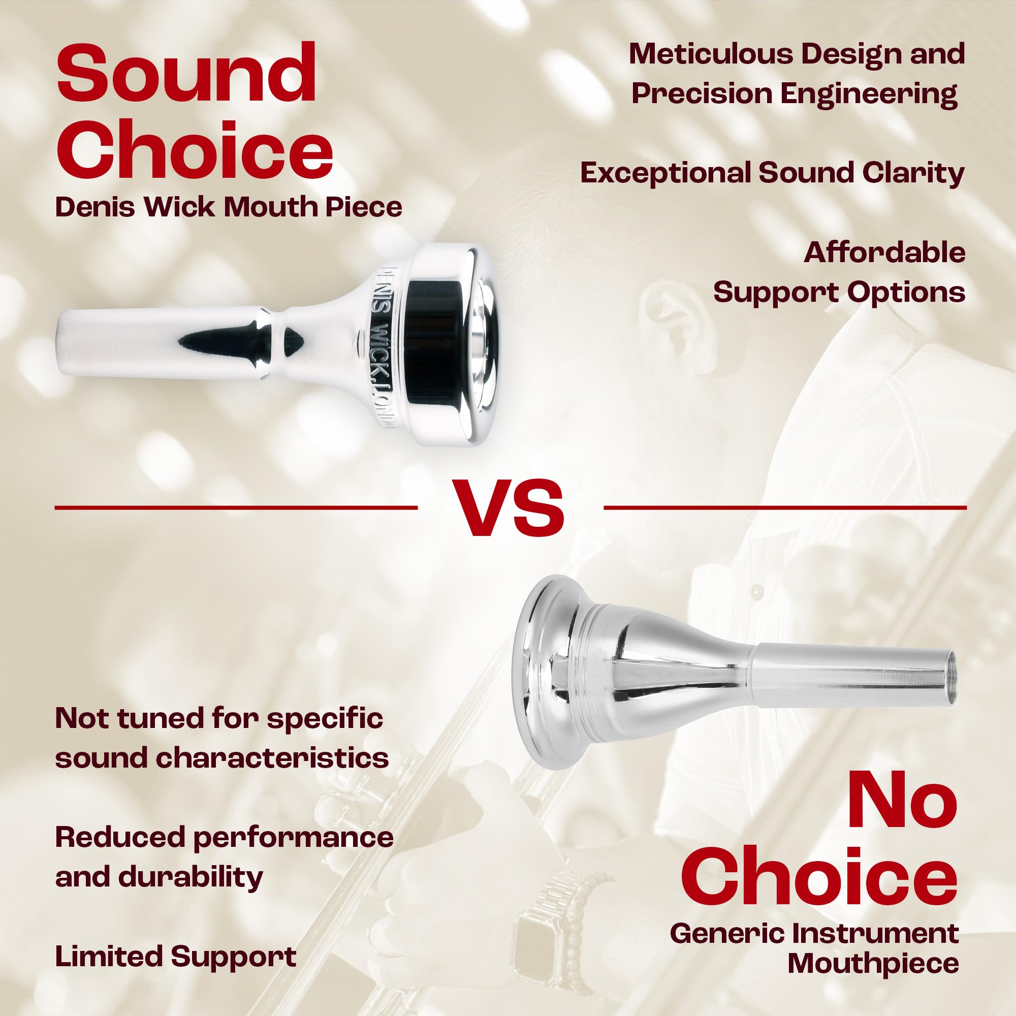 Amazon | Denis Wick（デニスウィック） コルネットマウスピース SP
