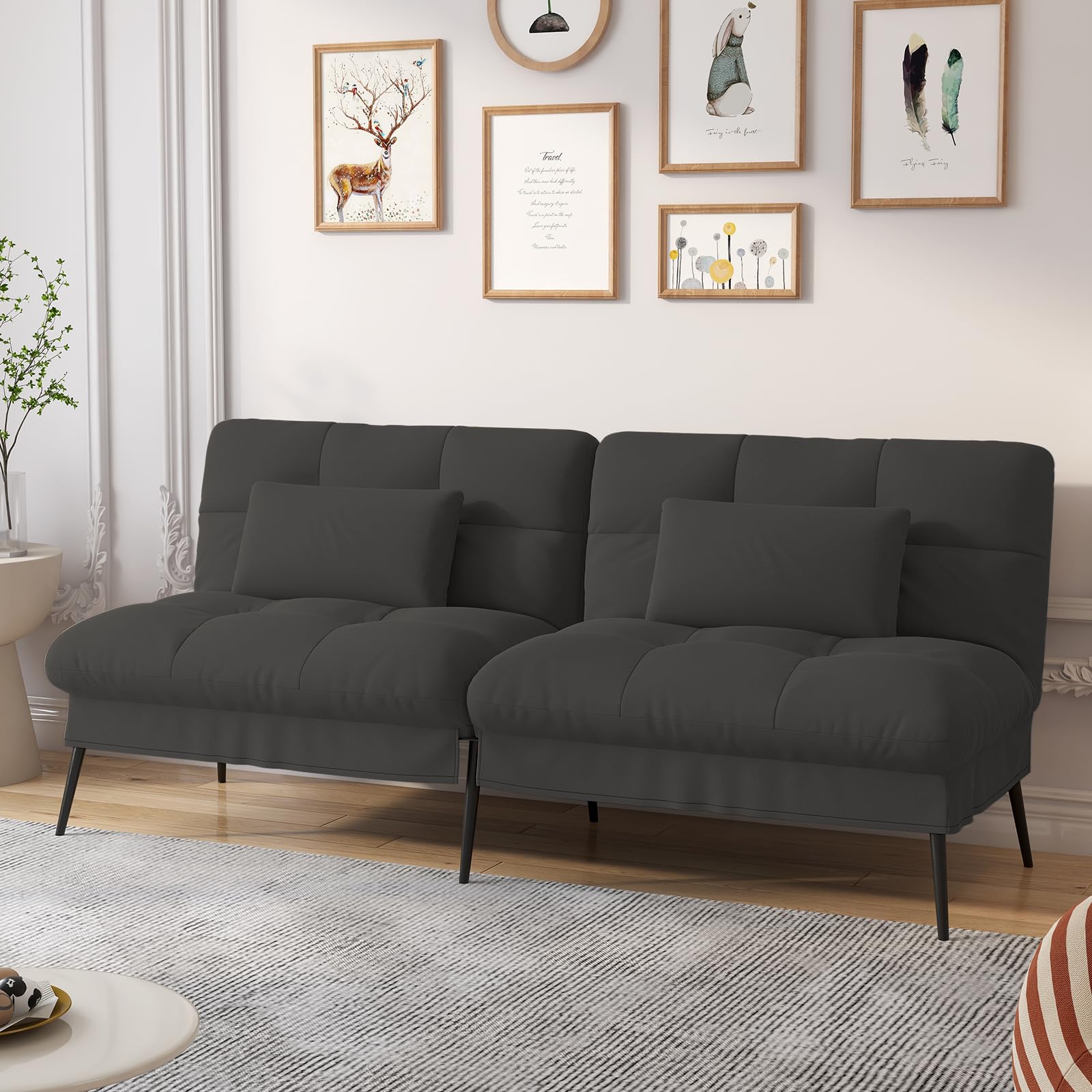 Amazon｜ComHoma ソファーベッド ソファベッド カウチソファー 1人掛け