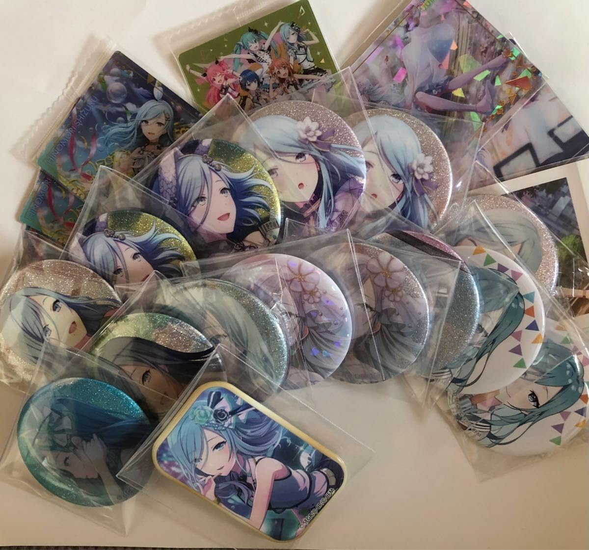 プロセカ 日野森雫 缶バ ウエハース ラバスト 5点セット プロセカ 日野